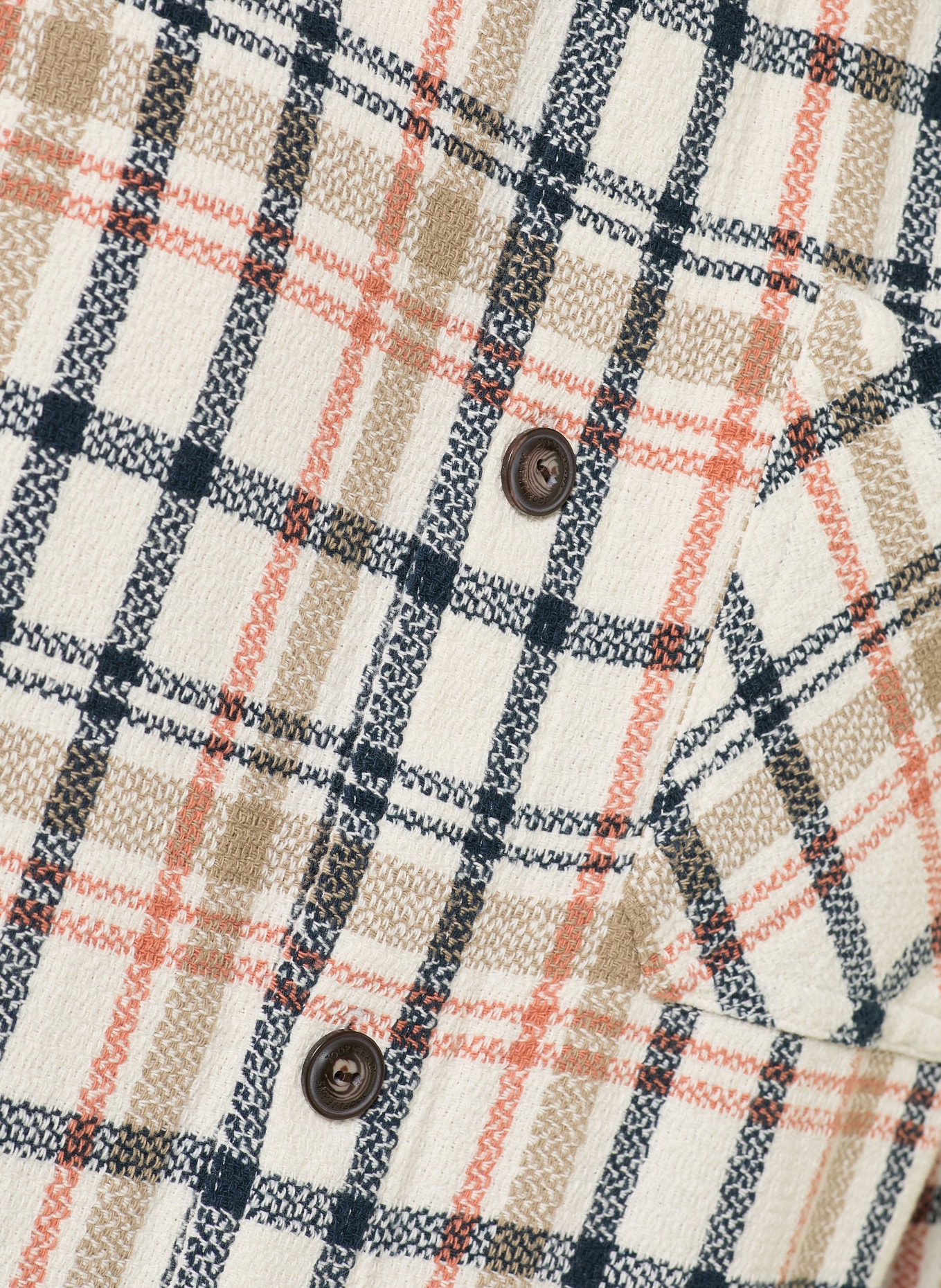 JOOP! JEANS Overjacket HARVI: ECRU / DUNKELORANGE / DUNKELBLAU