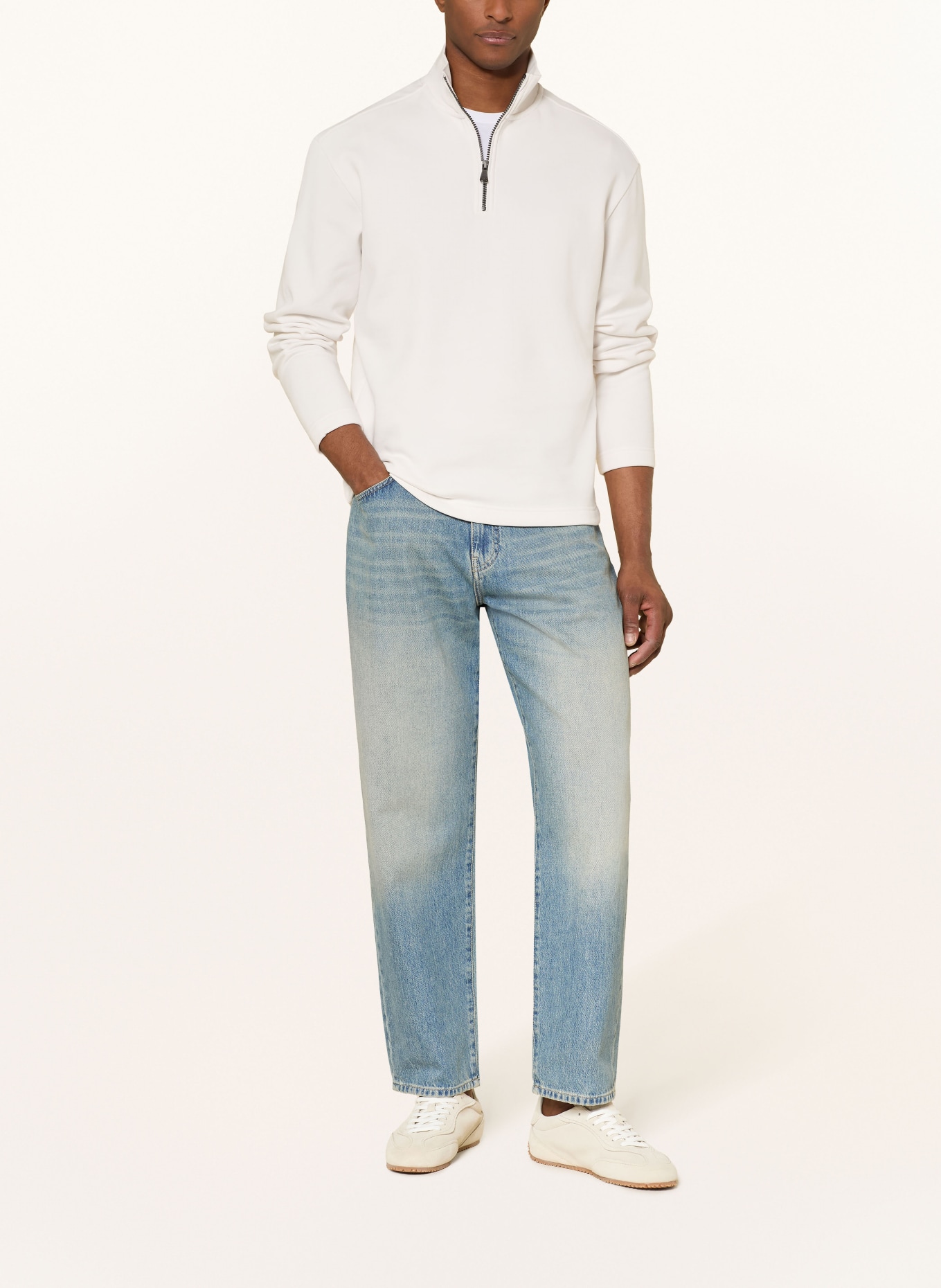 JOOP! JEANS Bluza z kapturem: BIAŁY