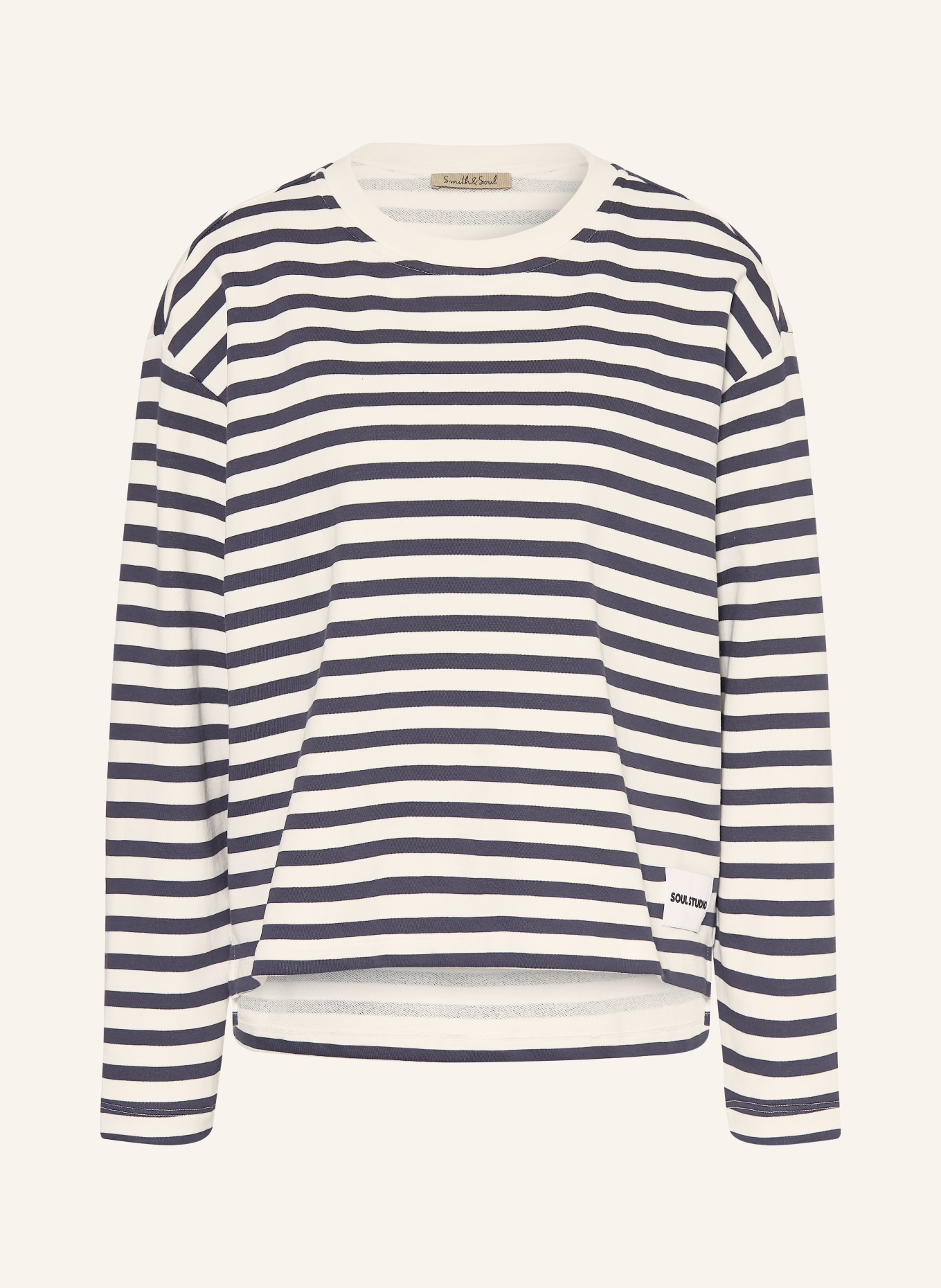 Smith & Soul Sweatshirt: DUNKELBLAU / WEISS