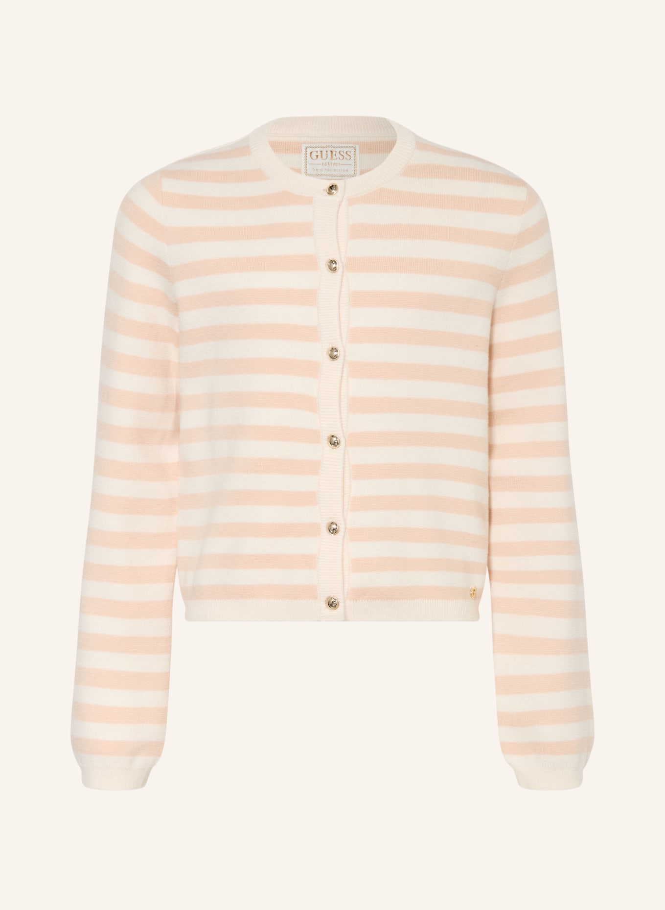 GUESS Strickjacke: ECRU / BEIGE