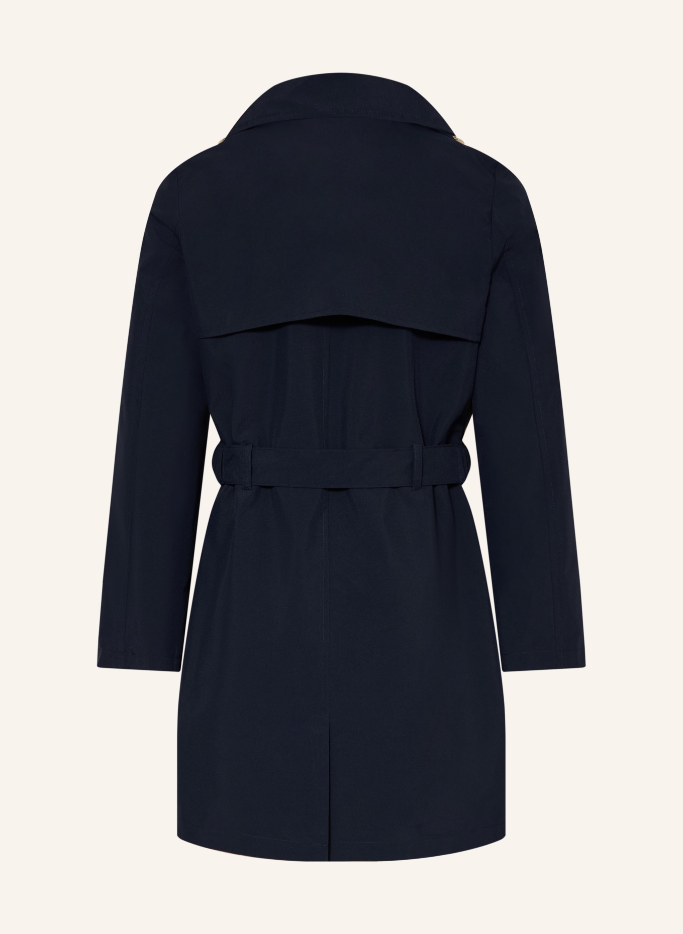 GUESS trenchcoat: TMAVĚ MODRÁ