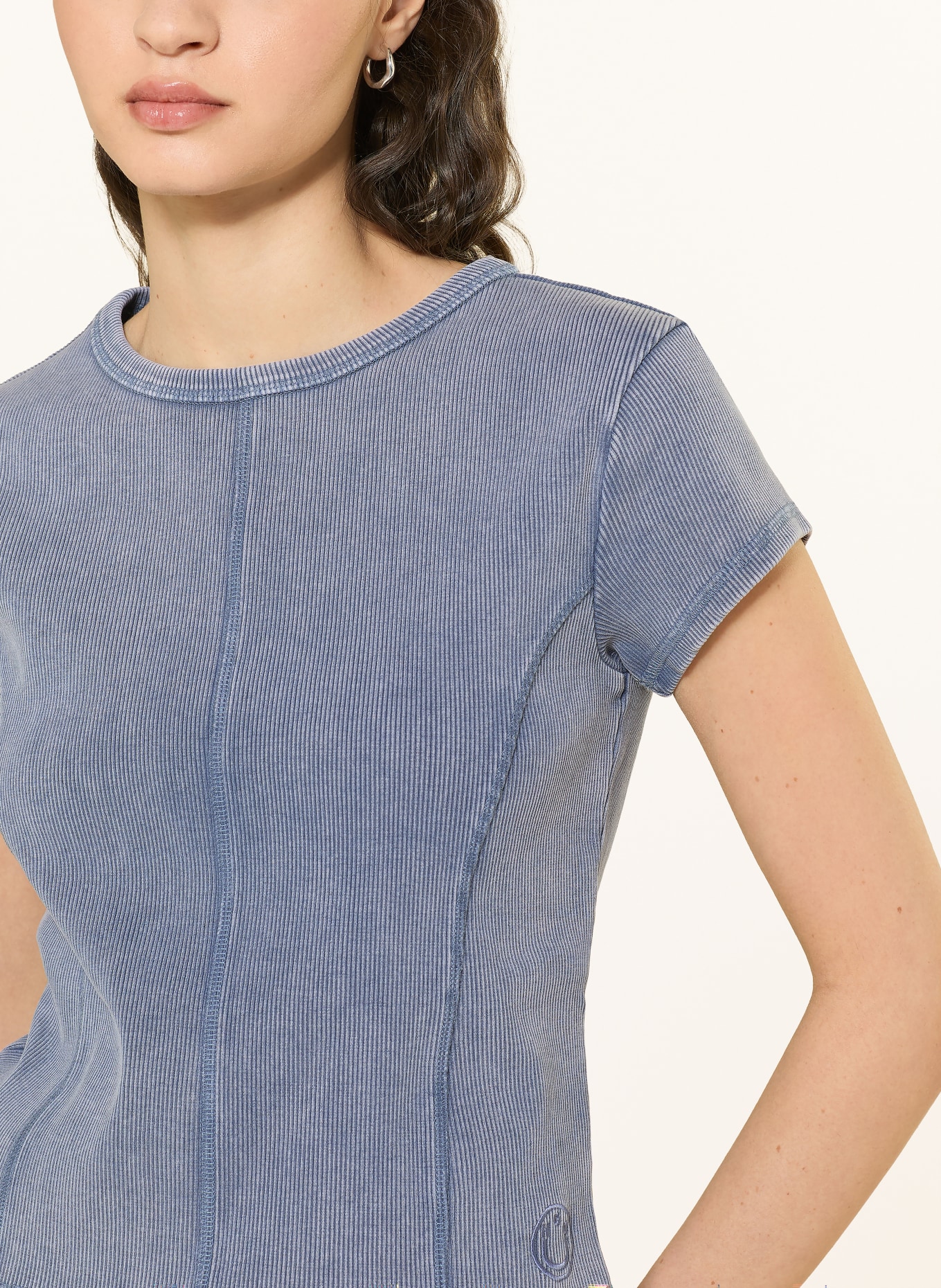 HUGO Tričko DISPRAY: MODRÁ