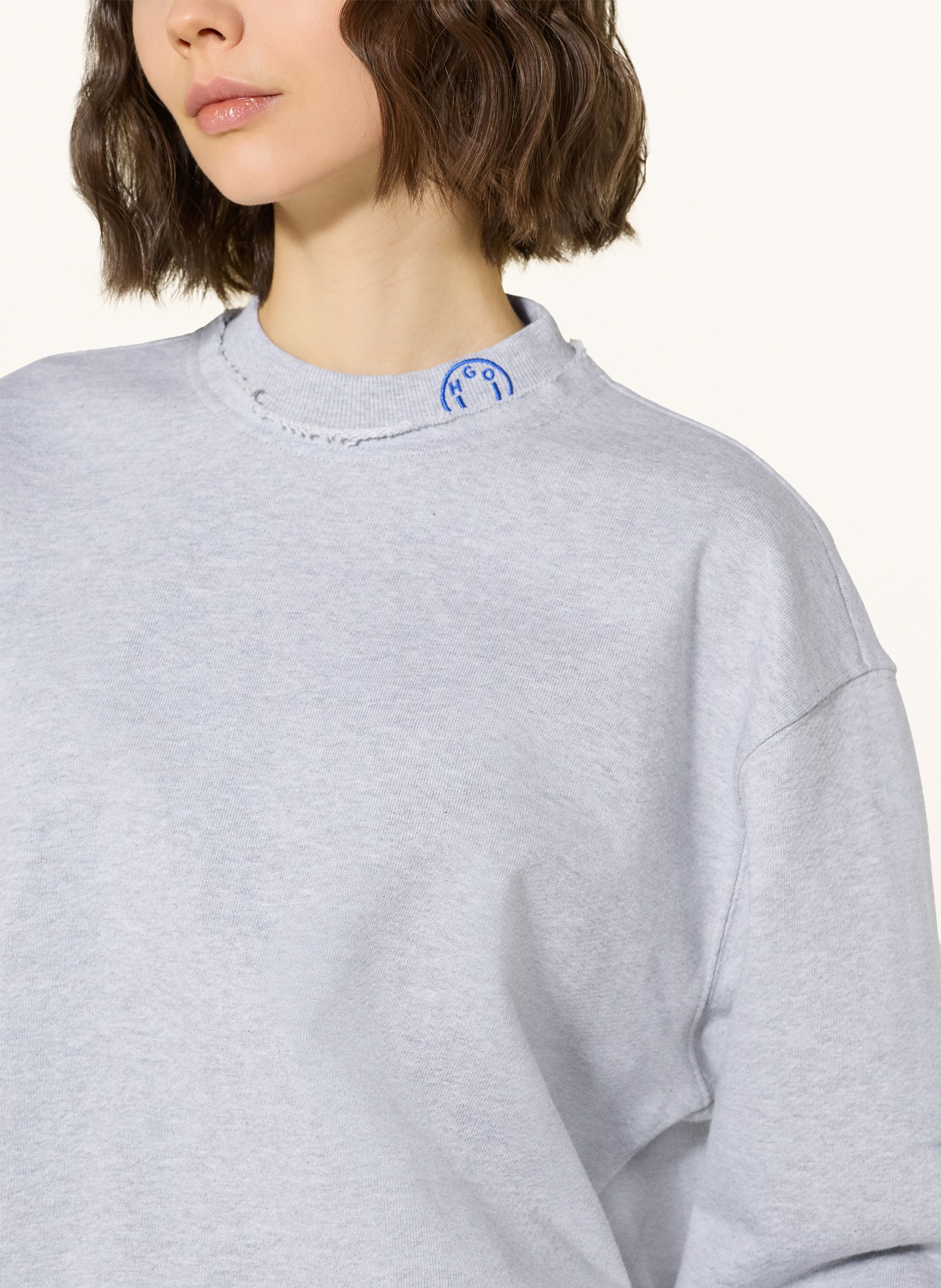 HUGO Sweatshirt DISMUDGE: HELLGRAU