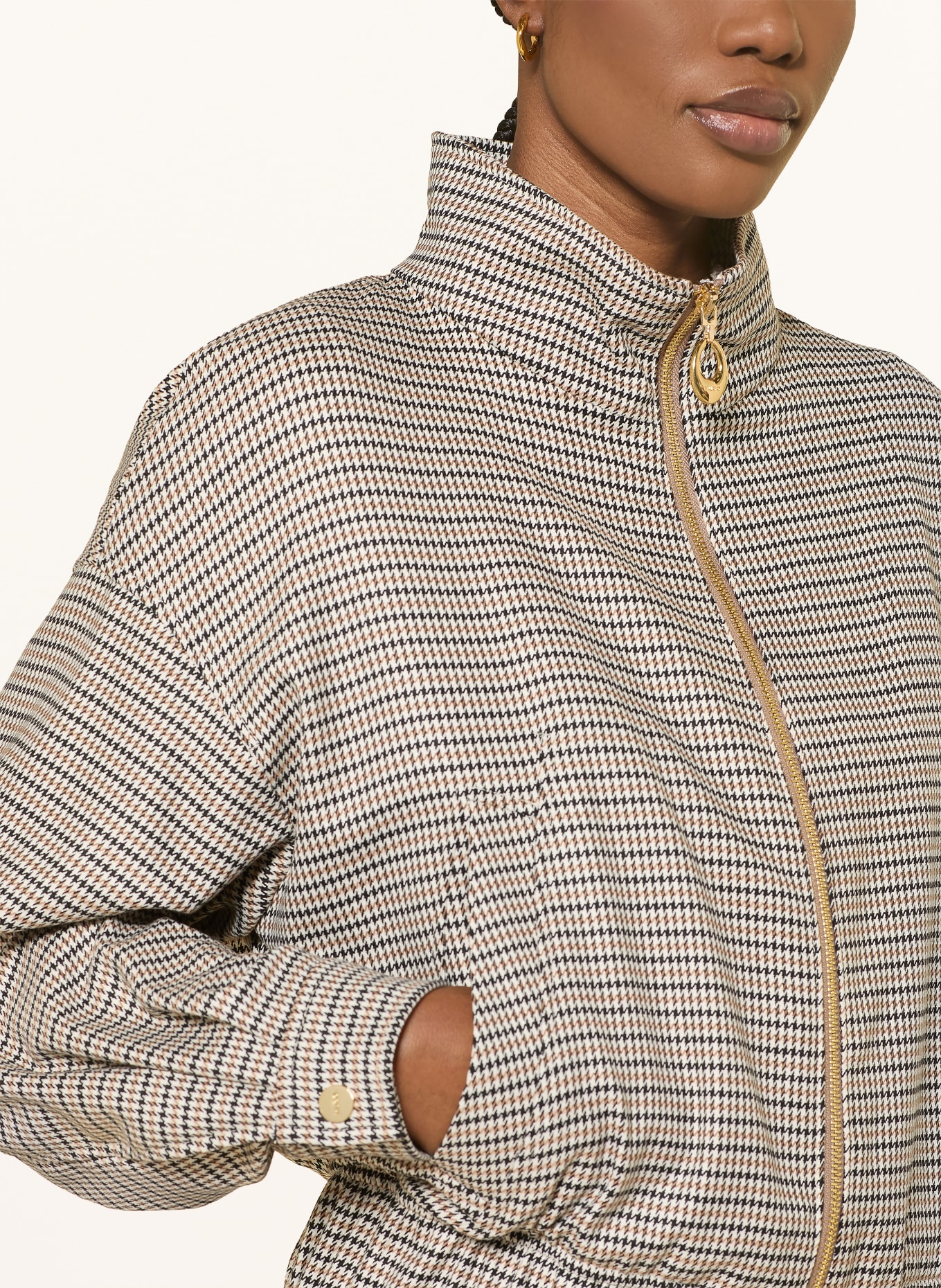 HUGO AMEFINE blouson jacket: CREAM / BEIGE / BLACK