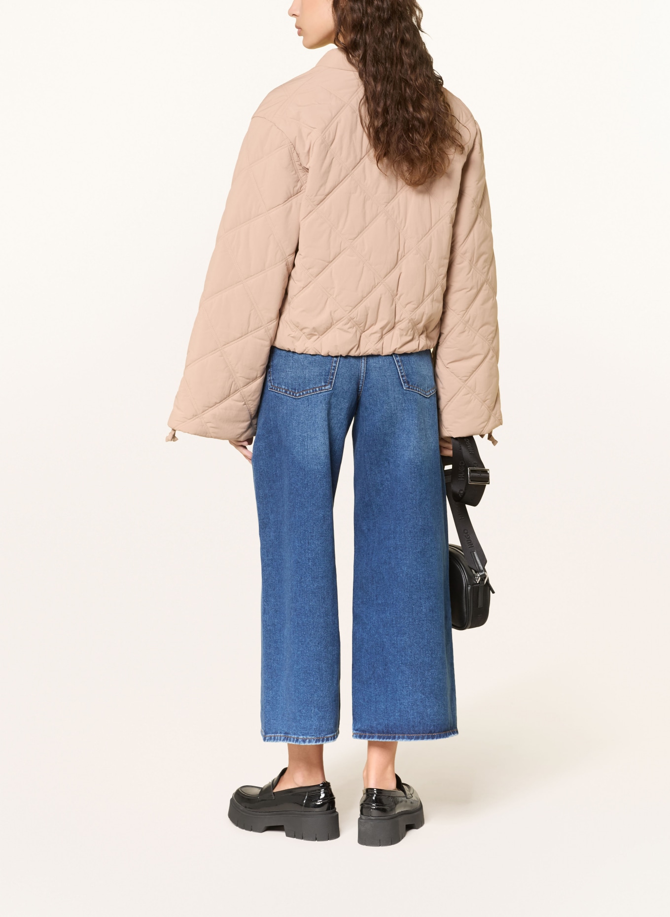 HUGO Quilted jacket FASTEPPA: CAMEL