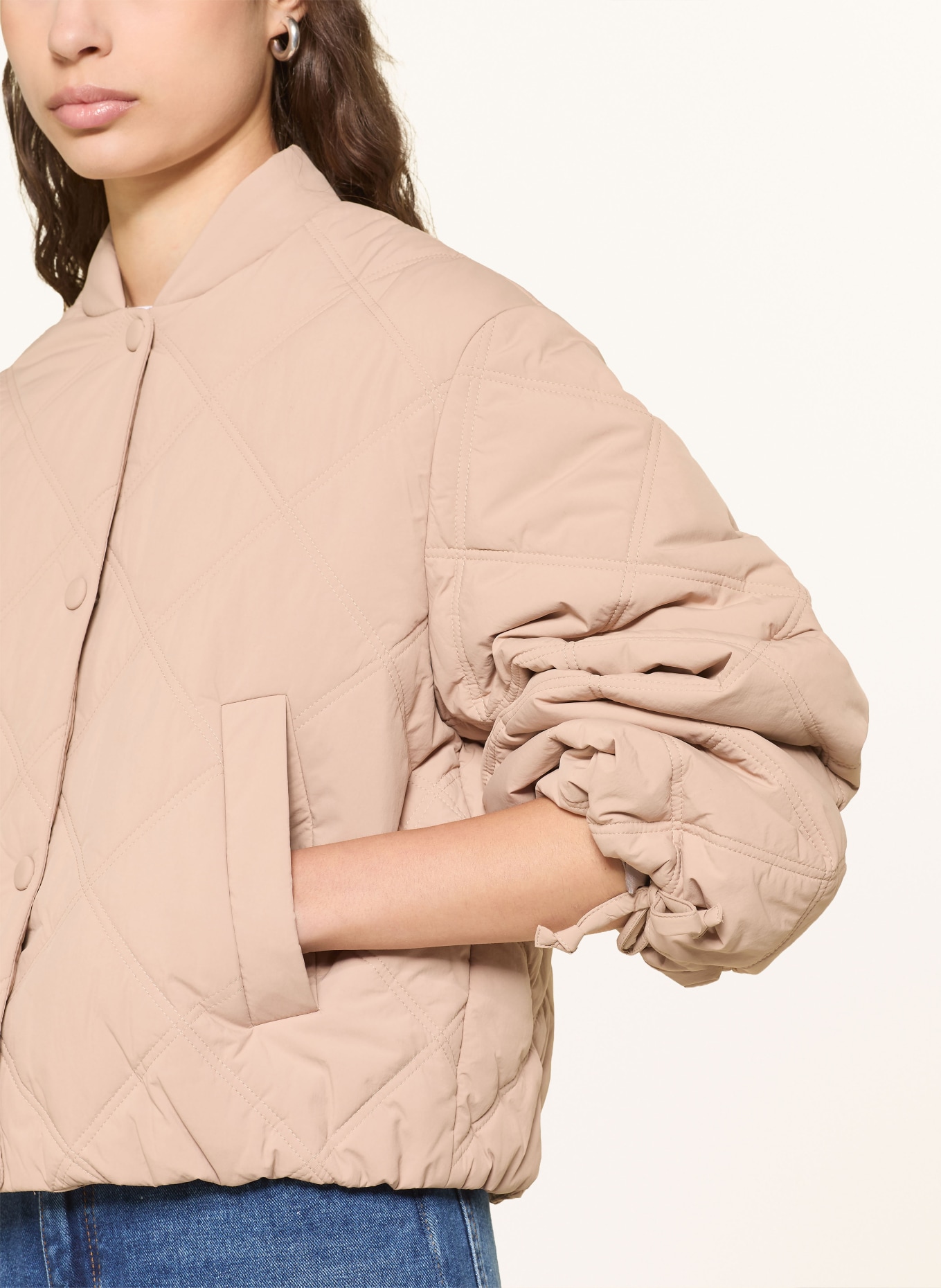 HUGO Quilted jacket FASTEPPA: CAMEL