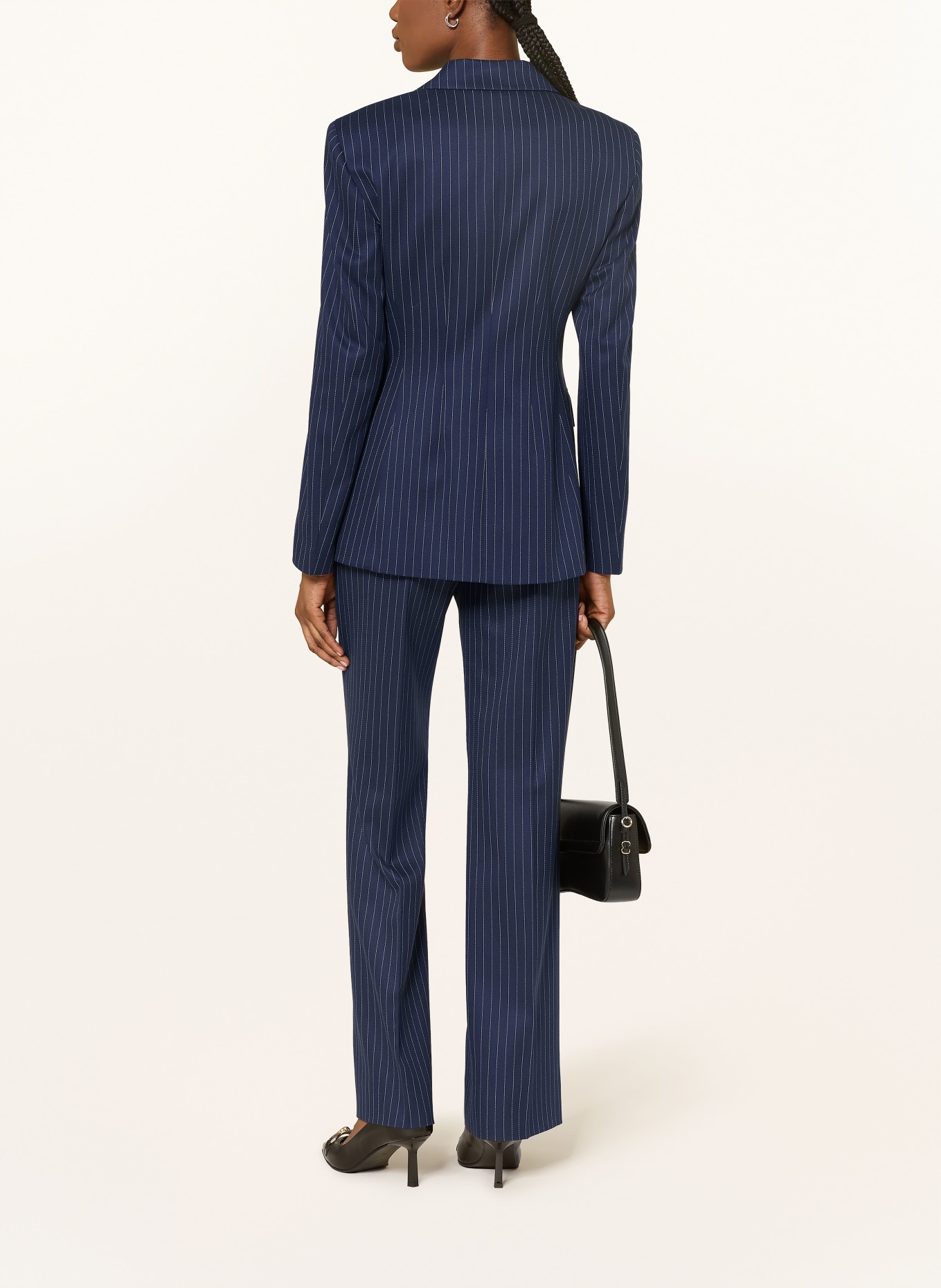 HUGO Blazer ASMALLA: DUNKELBLAU / WEISS