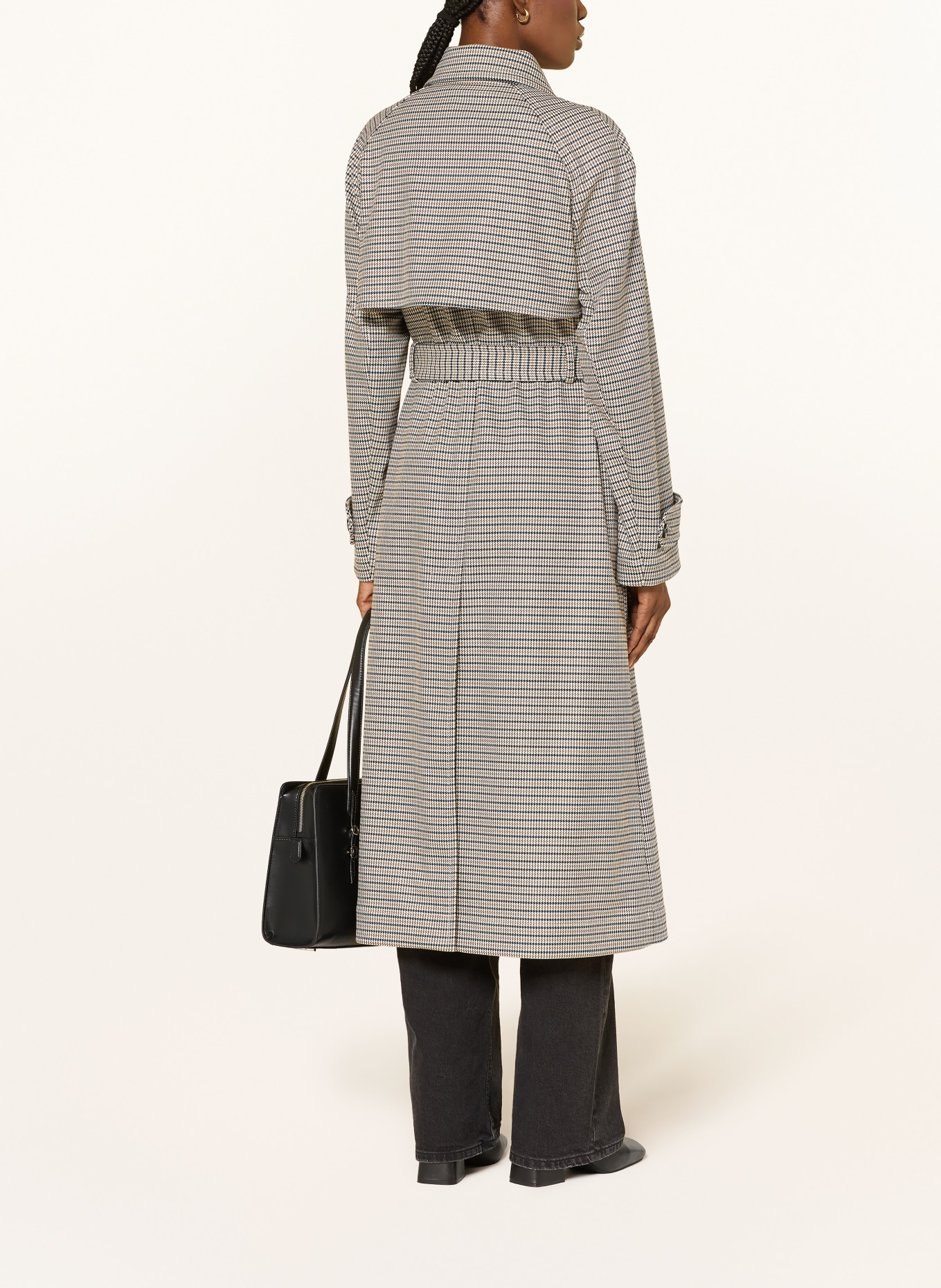 HUGO MESILLA trench coat: CREAM / BEIGE / BLACK