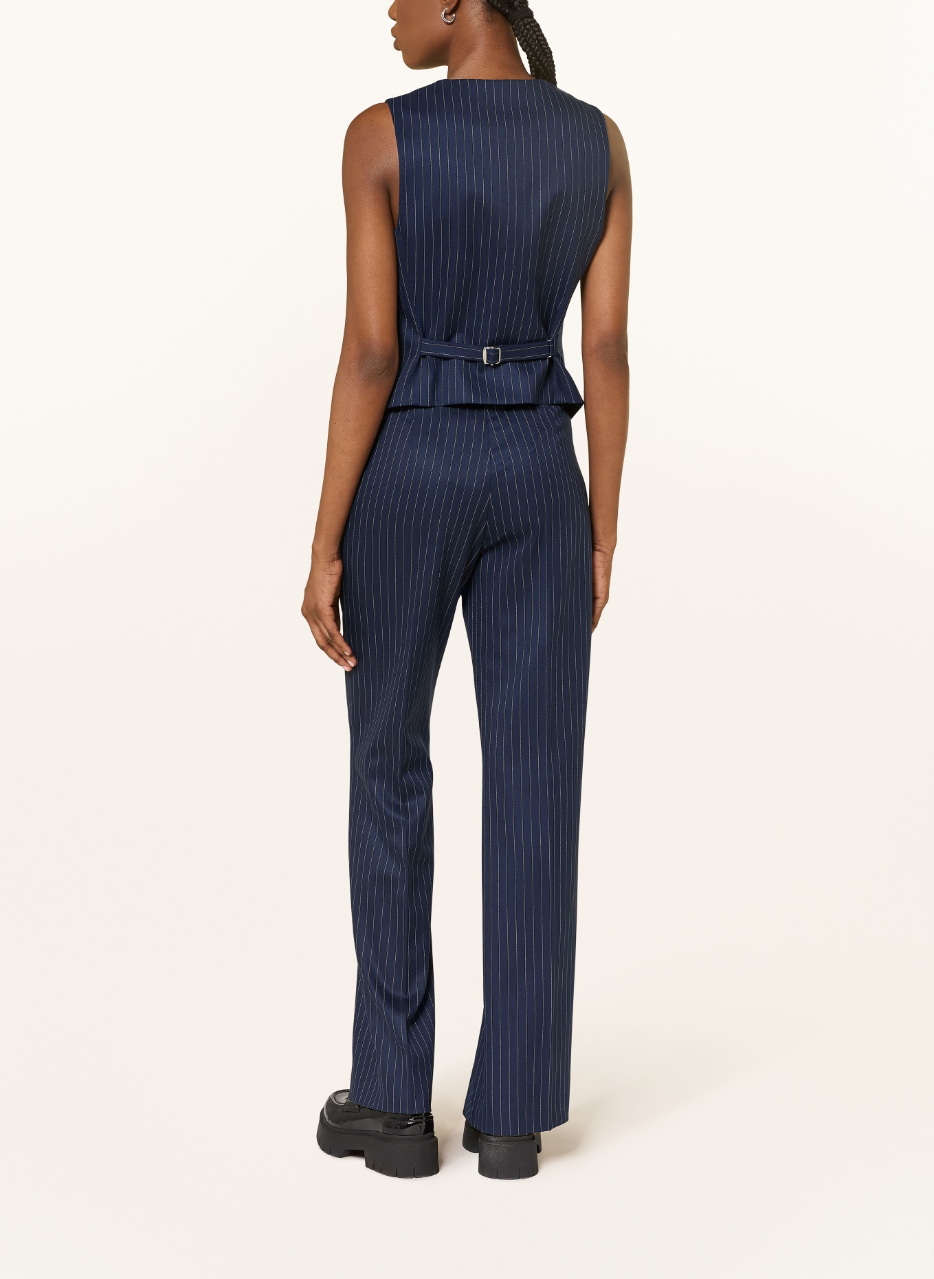 HUGO Blazerweste AUMARA: DUNKELBLAU / WEISS