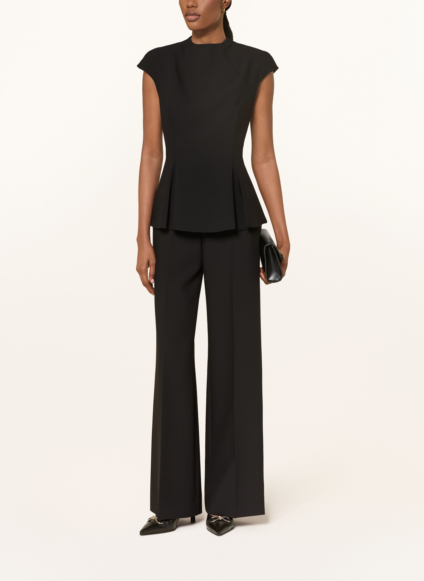 HUGO Blusentop CIMARE: SCHWARZ