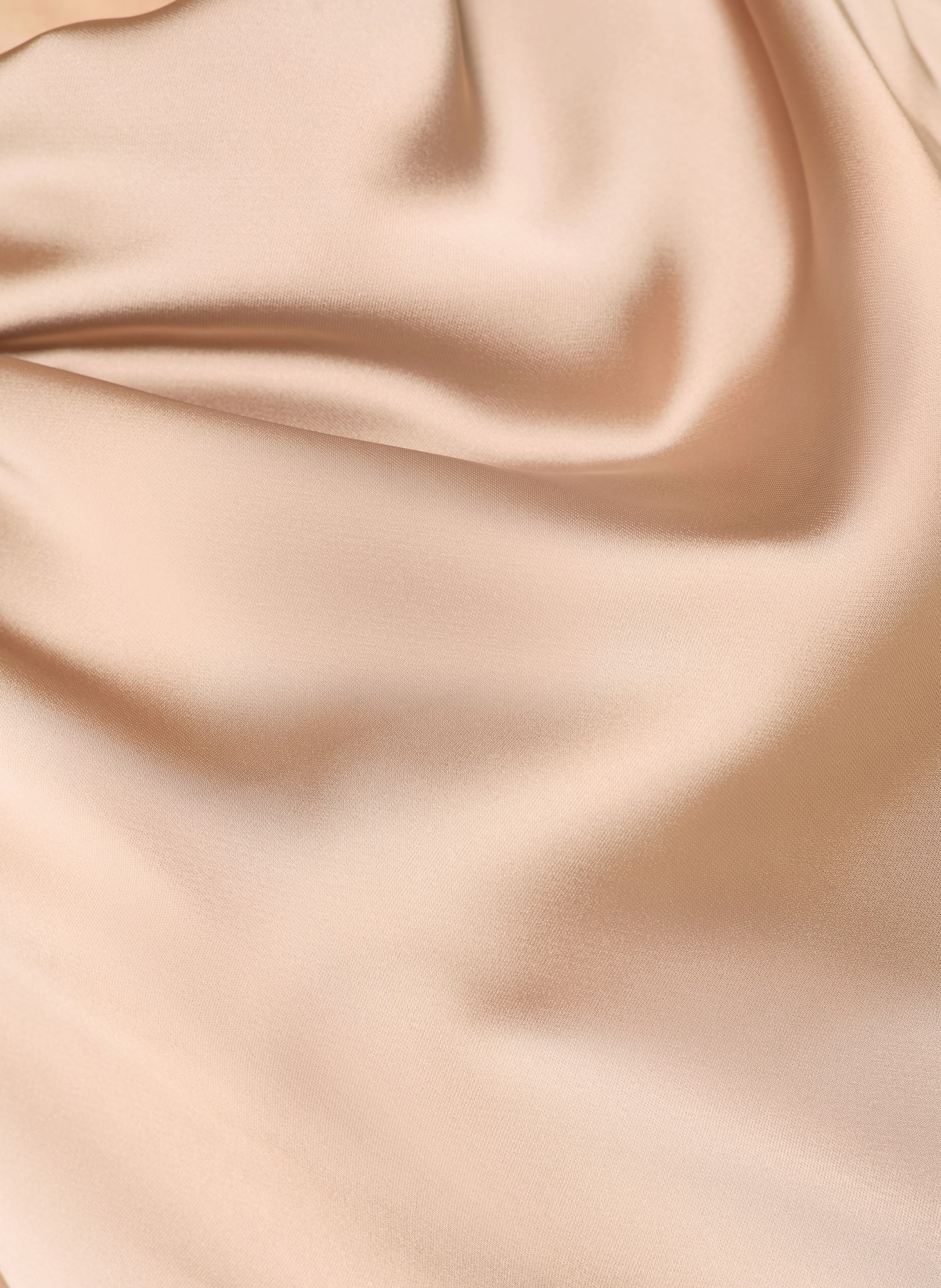 HUGO Saténové tričko CASMINI: BÉŽOVÁ