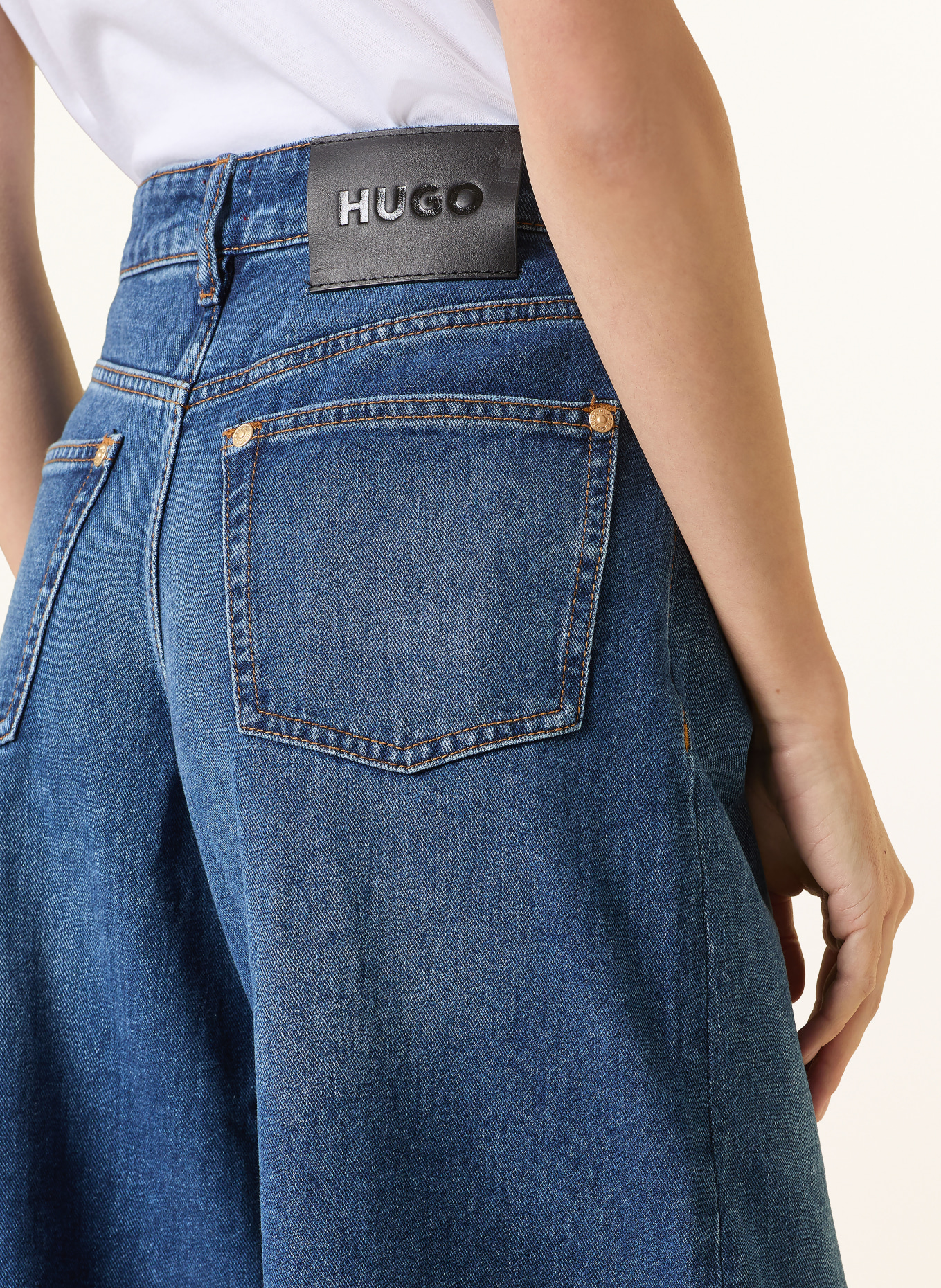 HUGO Spodnie jeansowe GEREDITH: 430 BRIGHT BLUE