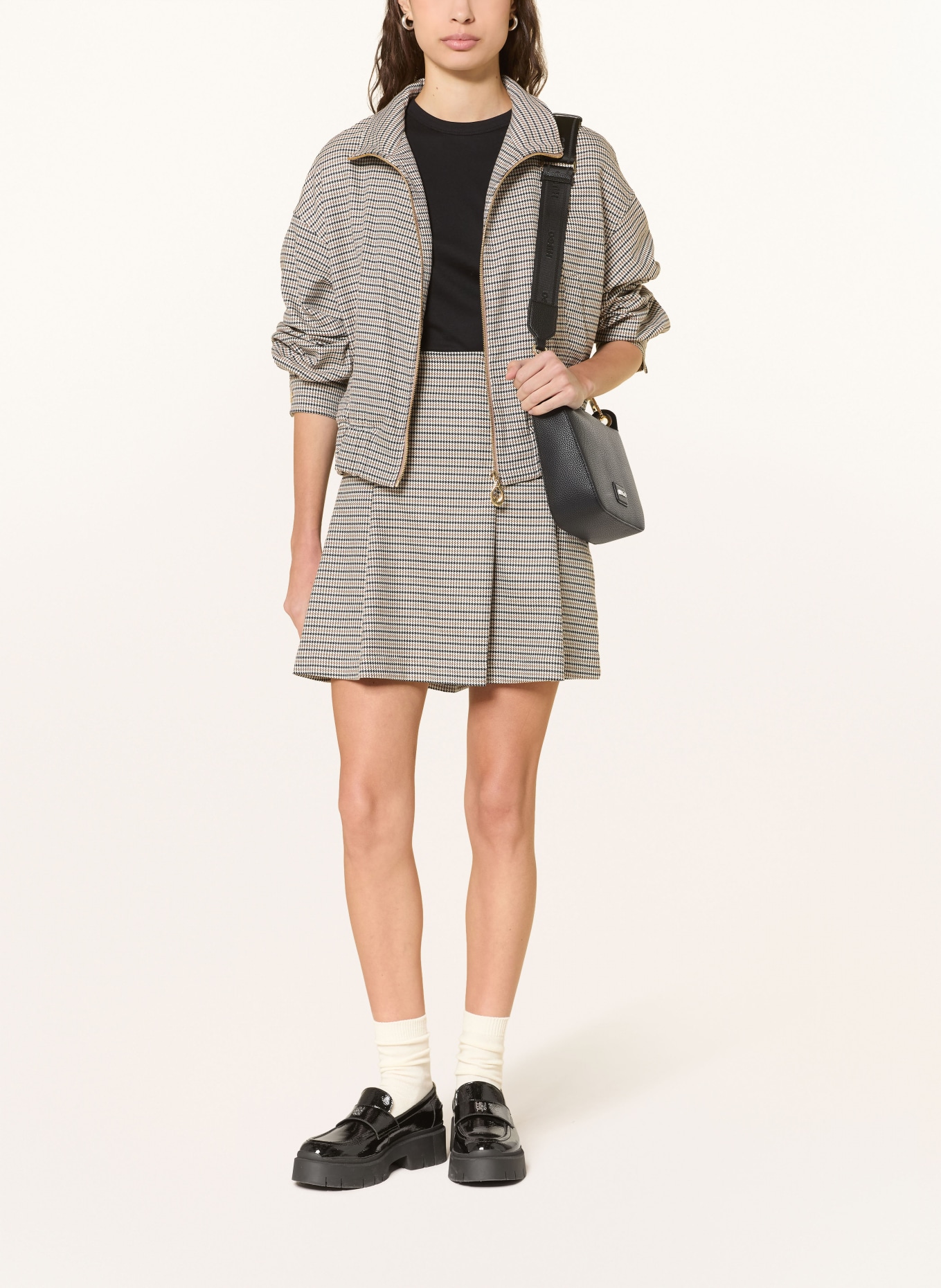 HUGO Skirt ROBALLO: CREAM / BEIGE / BLACK