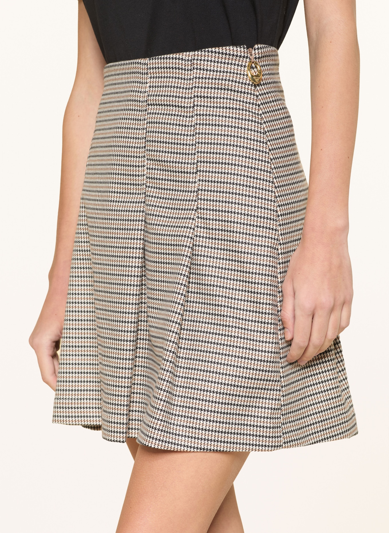 HUGO Skirt ROBALLO: CREAM / BEIGE / BLACK