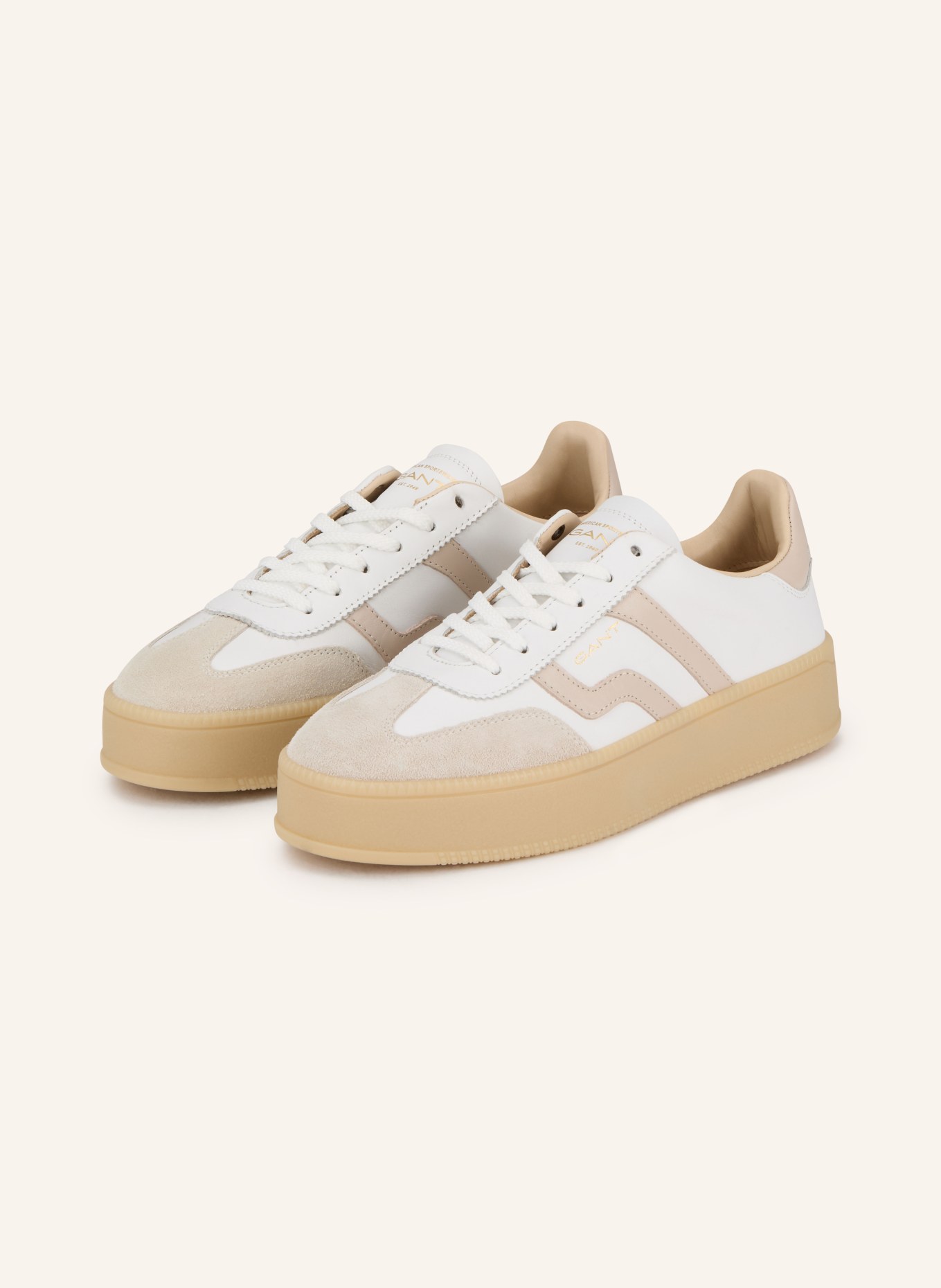 GANT Sneaker CUZMANI: WEISS / BEIGE / HELLGRAU