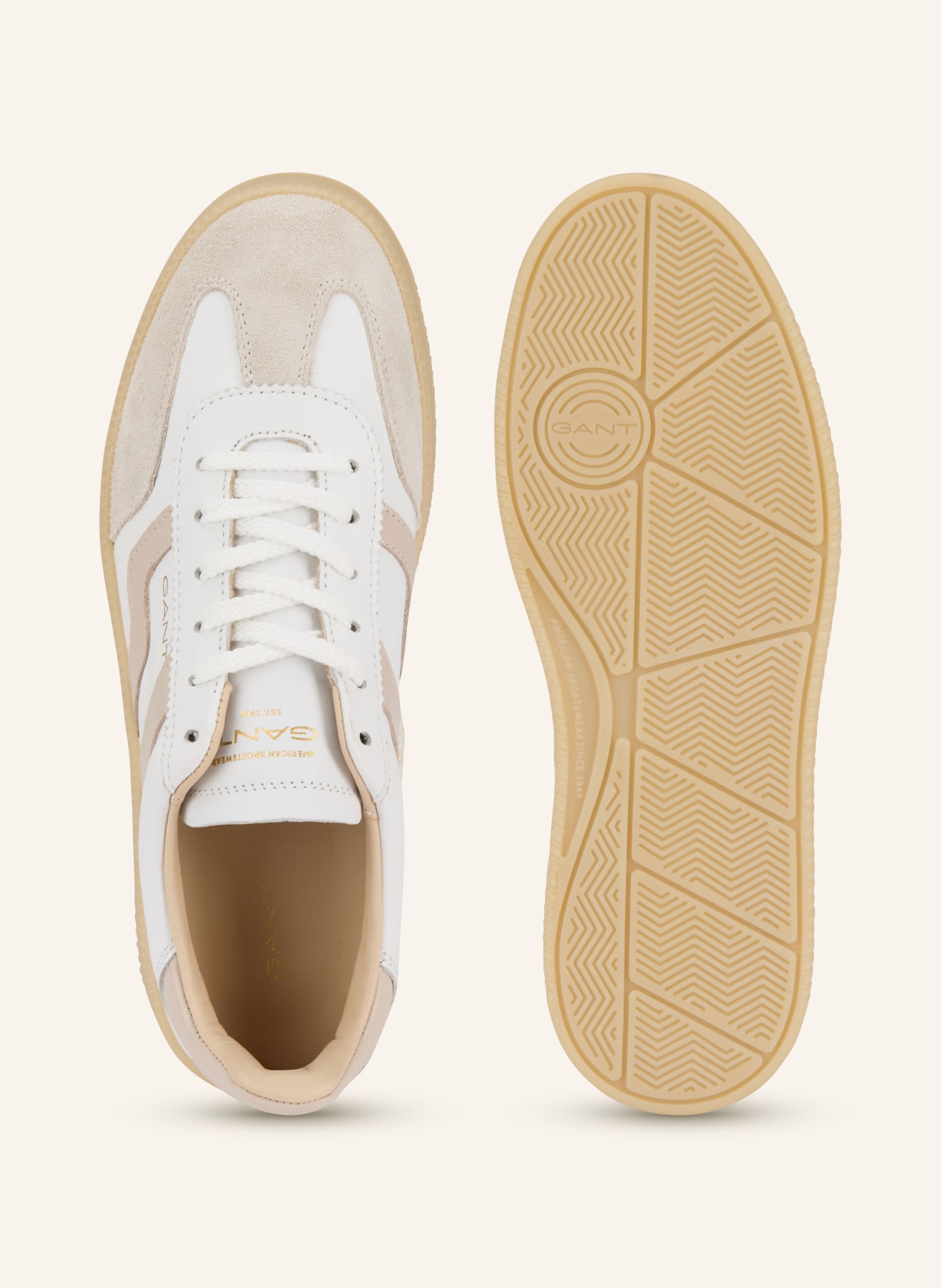 GANT Sneaker CUZMANI: WEISS / BEIGE / HELLGRAU
