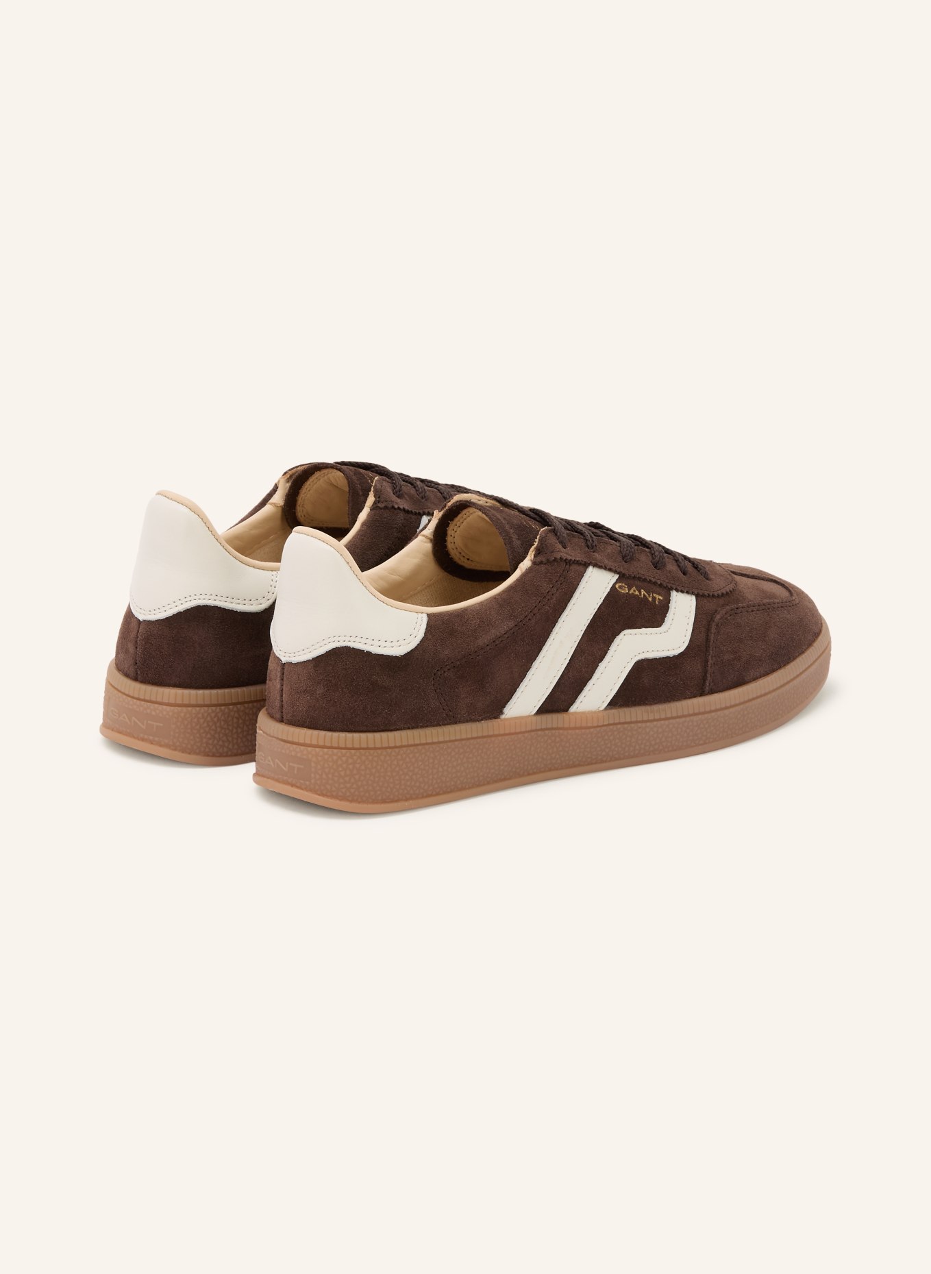 GANT Sneaker CUZIMA: DUNKELBRAUN / WEISS