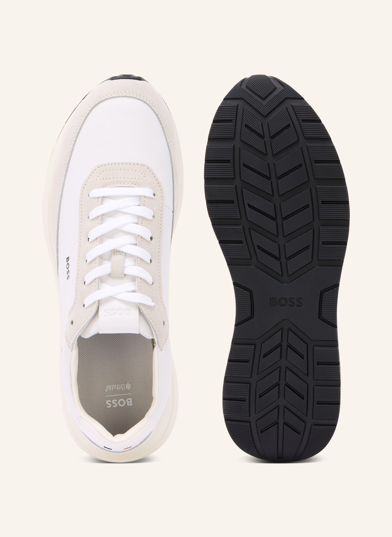 BOSS Sneaker VINSTON: BEIGE / WEISS