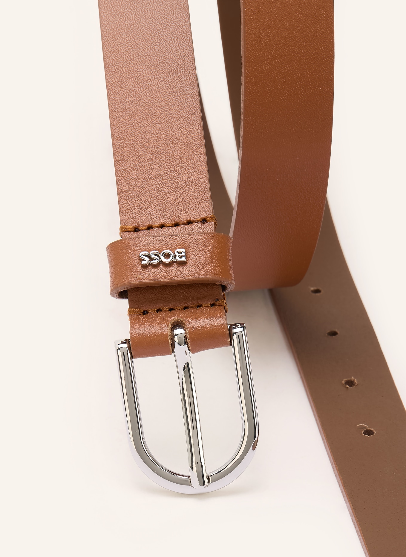 BOSS Ledergürtel SCARLET: COGNAC