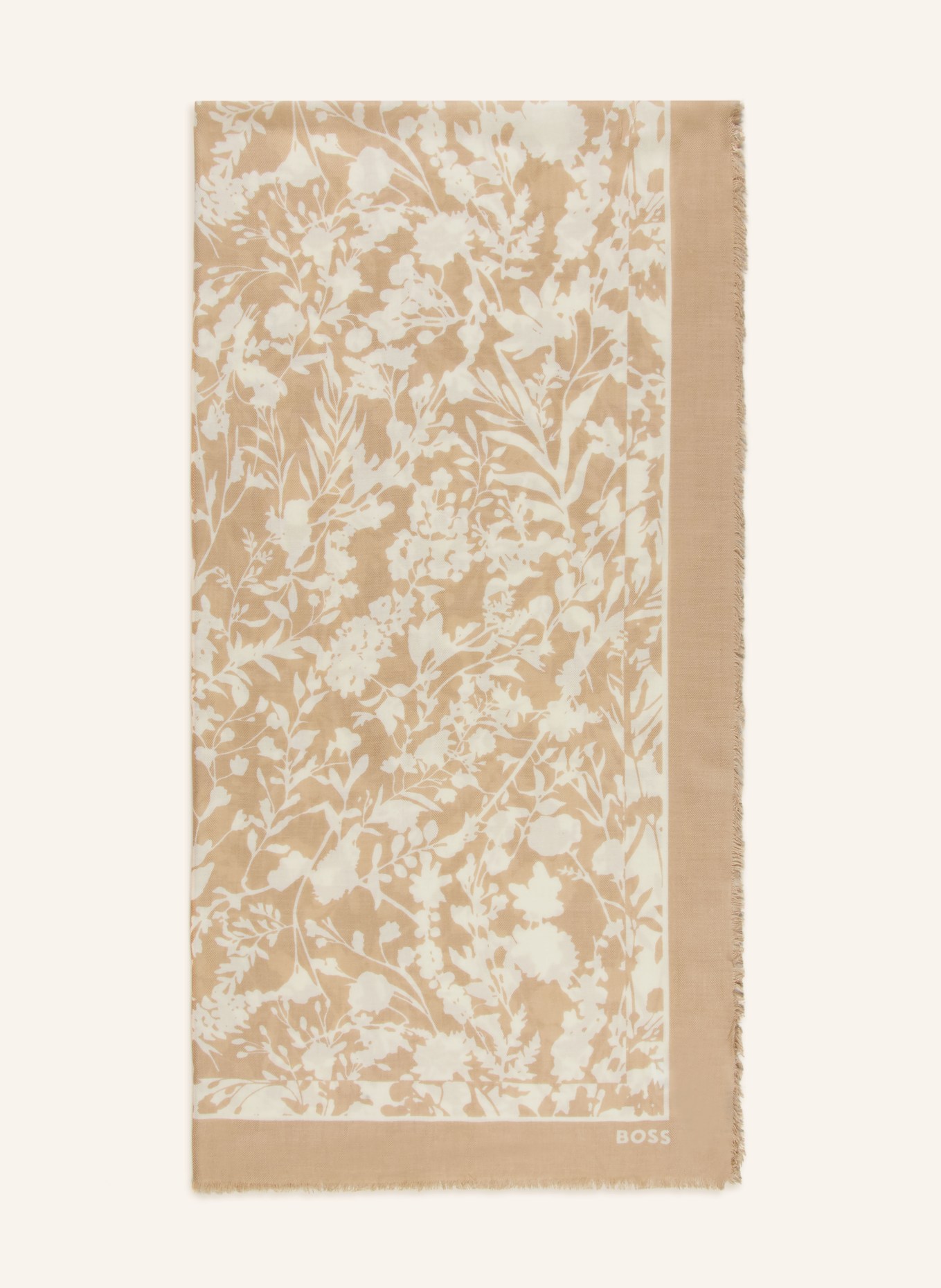 BOSS Šála TETIH: BÉŽOVÁ / KRÉMOVÁ