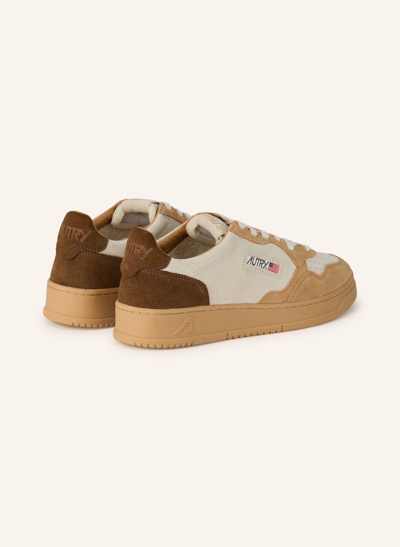 AUTRY MEDALIST LOW TS sneaker: CAMEL / BROWN / LIGHT GRAY