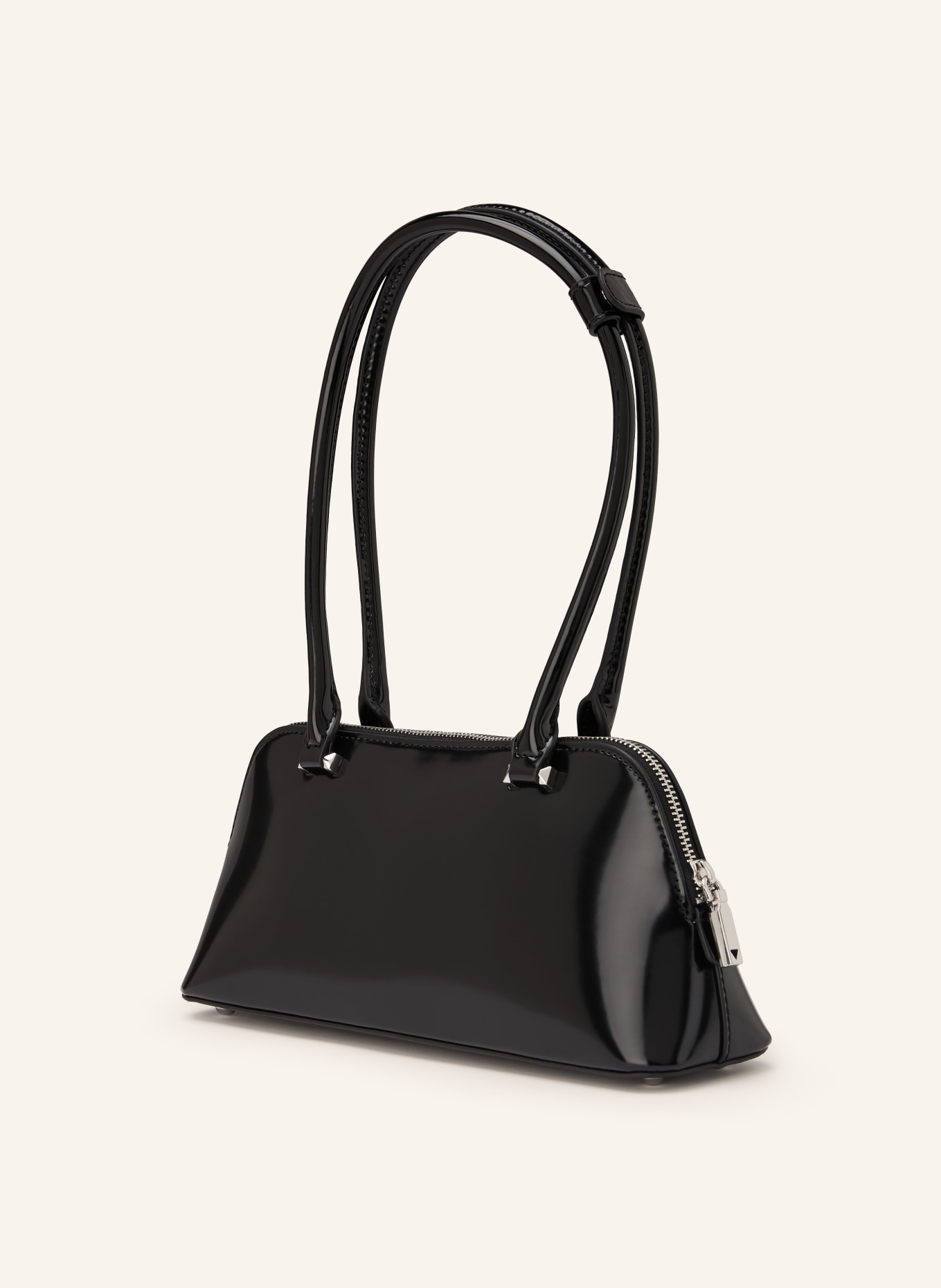 GUESS Schultertasche ARNELA: SCHWARZ / SILBER