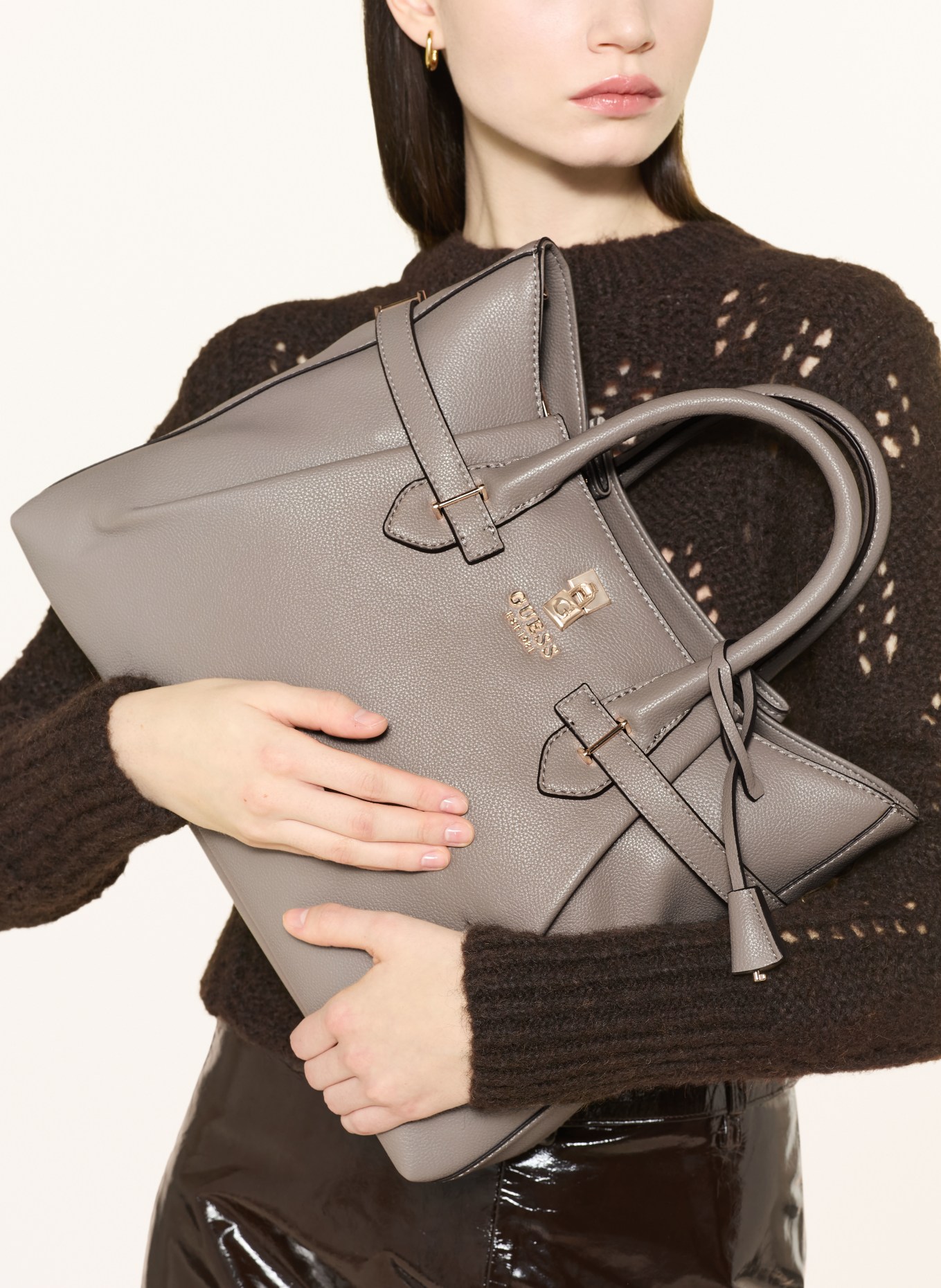 GUESS YESBA handbag: BEIGE