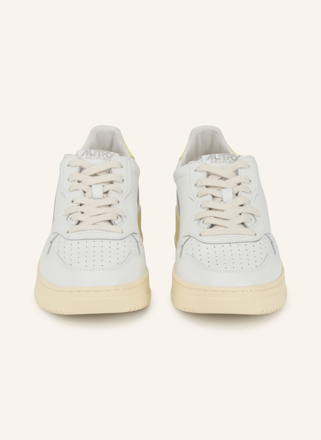AUTRY Sneaker MEDALIST LOW LL: HELLGRAU / HELLGELB
