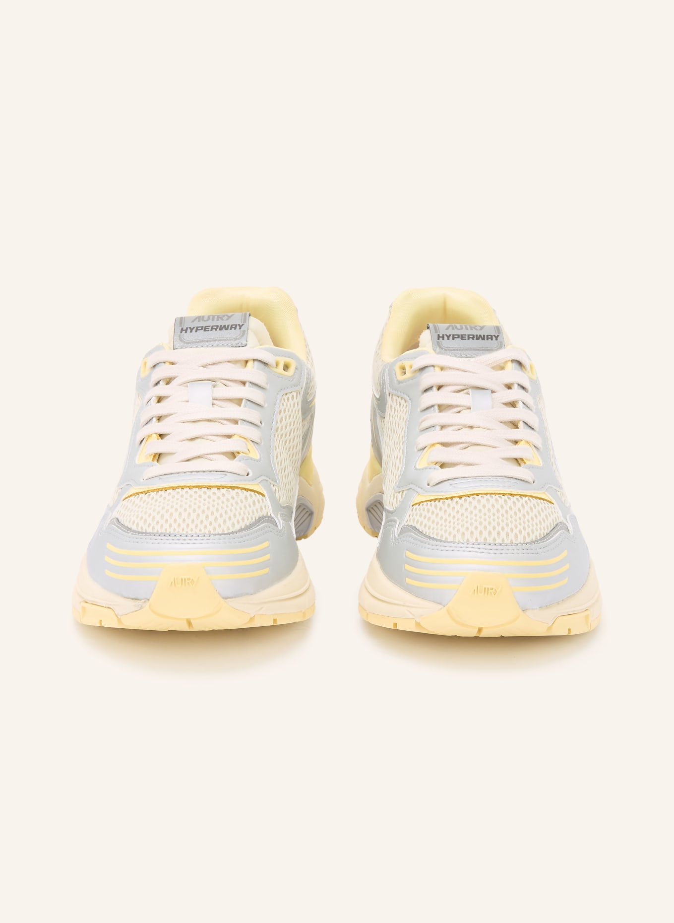 AUTRY Tenisky HYPERWAY LOW MV: ŽLUTÁ / STŘÍBRNÁ / ŠEDÁ
