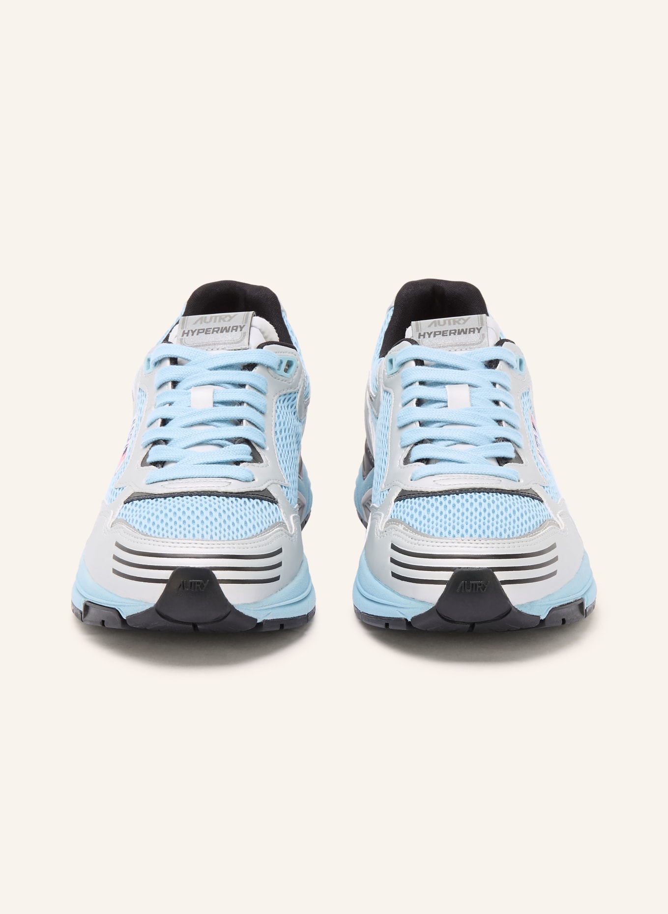 AUTRY HYPERWAY LOW MV sneaker: NEON BLUE / SILVER