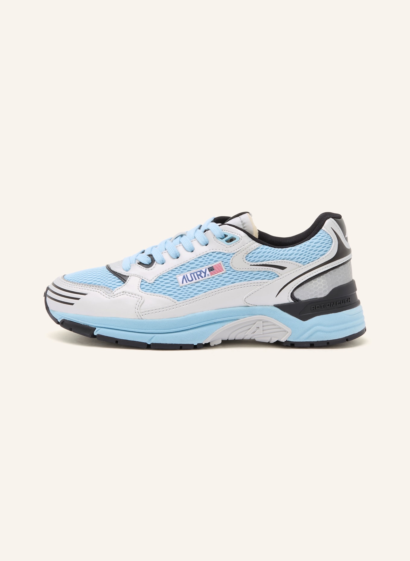 AUTRY HYPERWAY LOW MV sneaker: NEON BLUE / SILVER