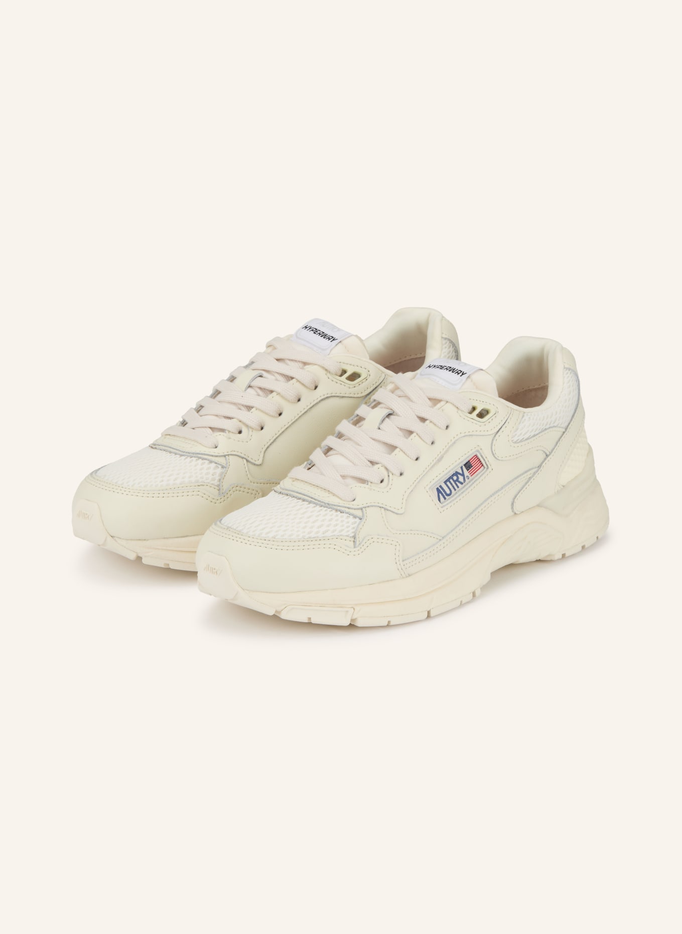 AUTRY HYPERWAY LOW HB sneaker: CREAM / WHITE