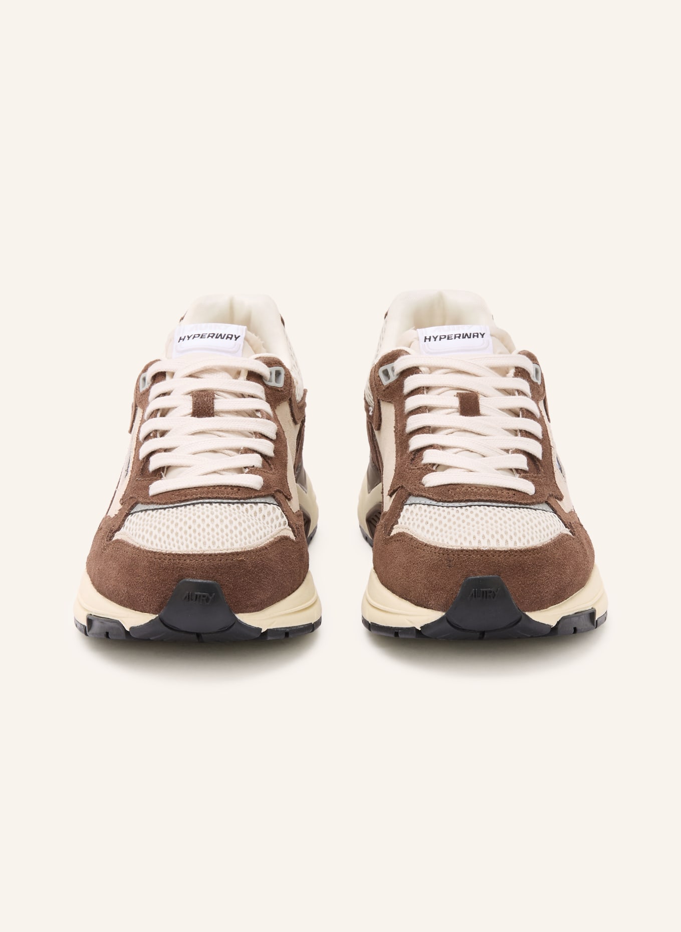 AUTRY HYPERWAY LOW SA sneaker: BEIGE / BROWN
