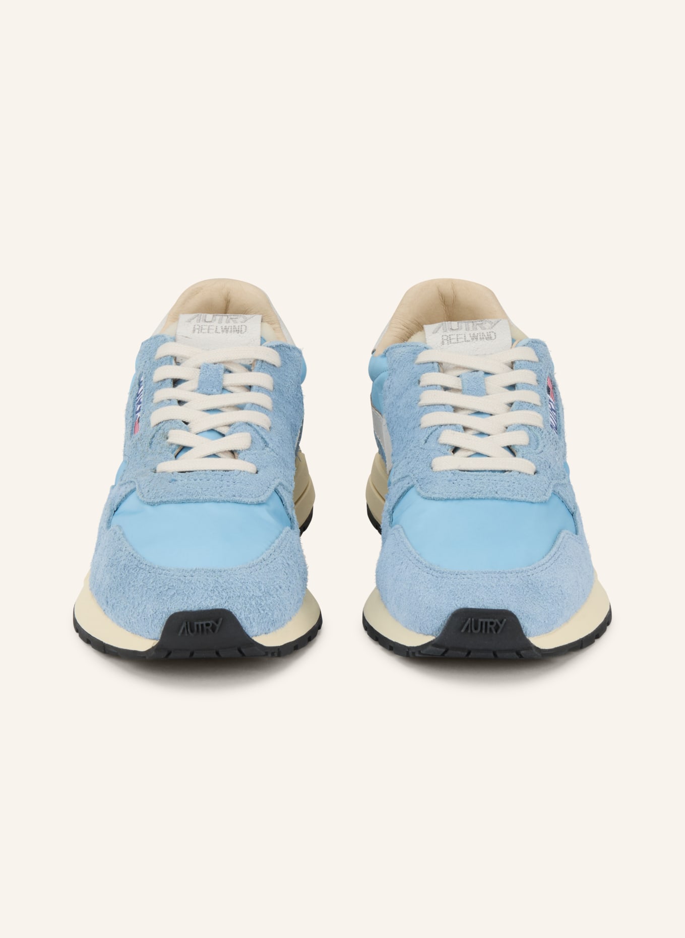AUTRY Sneaker REELWIND LOW NC: HELLBLAU / GOLD / BLAUGRAU