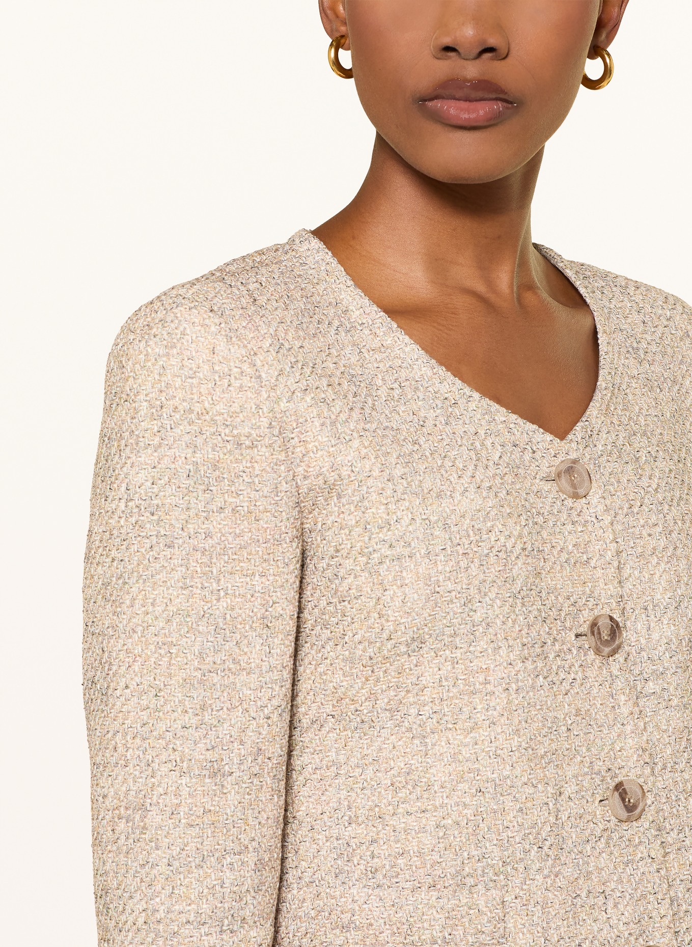 EMPORIO ARMANI Kastenjacke: HELLBRAUN