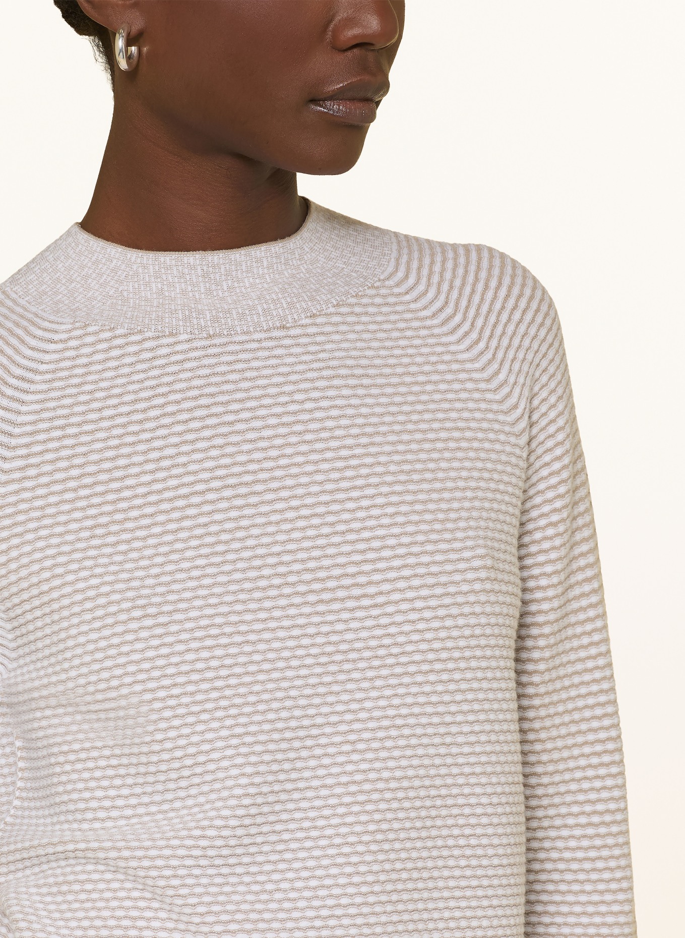 EMPORIO ARMANI Pullover: HELLGRAU / HELLBRAUN / DUNKELGRAU