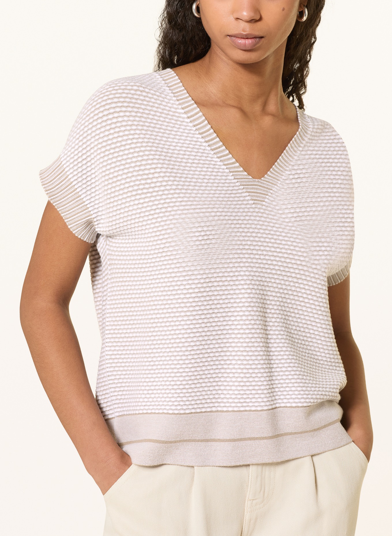 EMPORIO ARMANI Pullunder: HELLGRAU / BEIGE