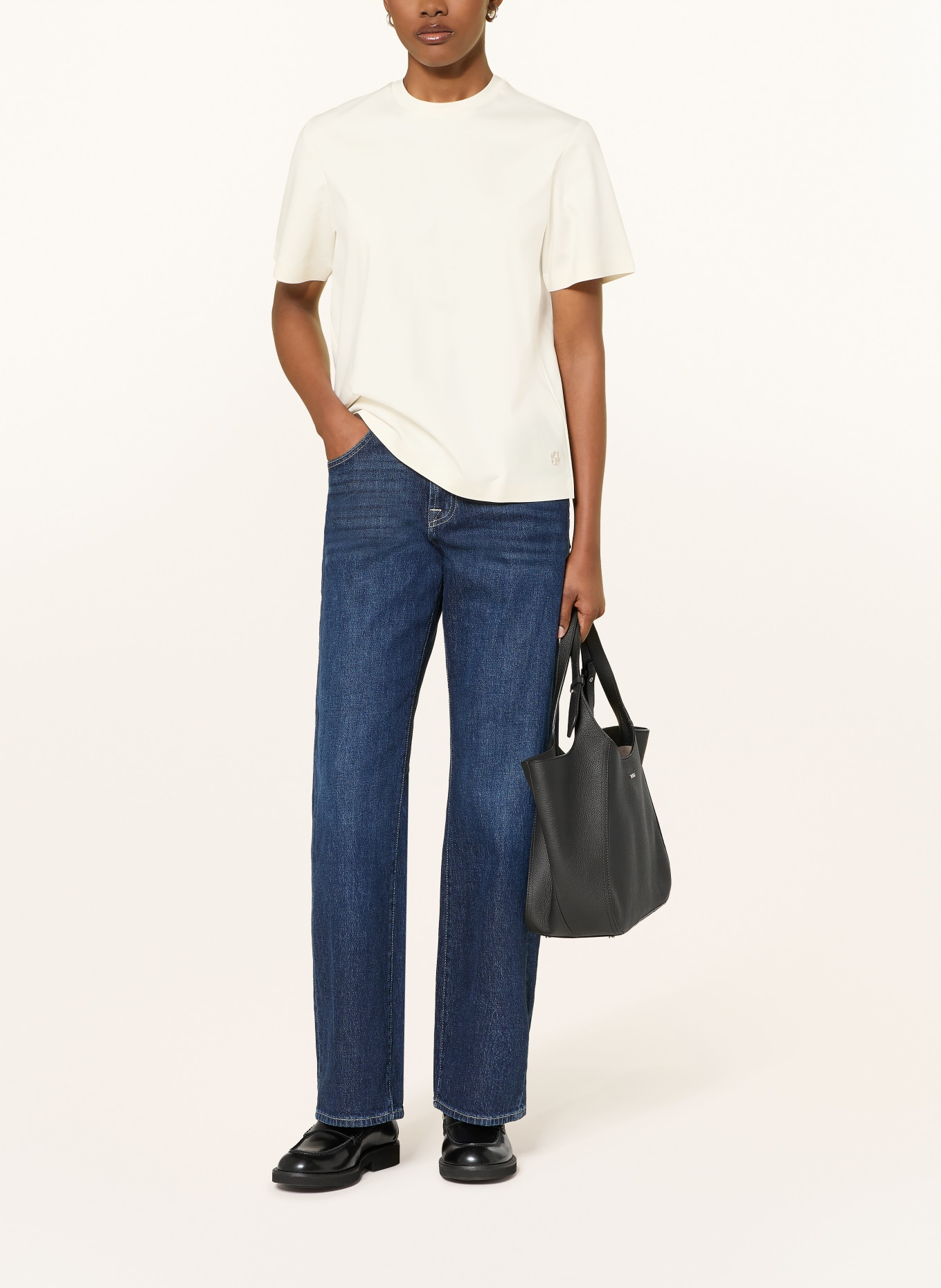 BOSS T-Shirt EHARPA: ECRU