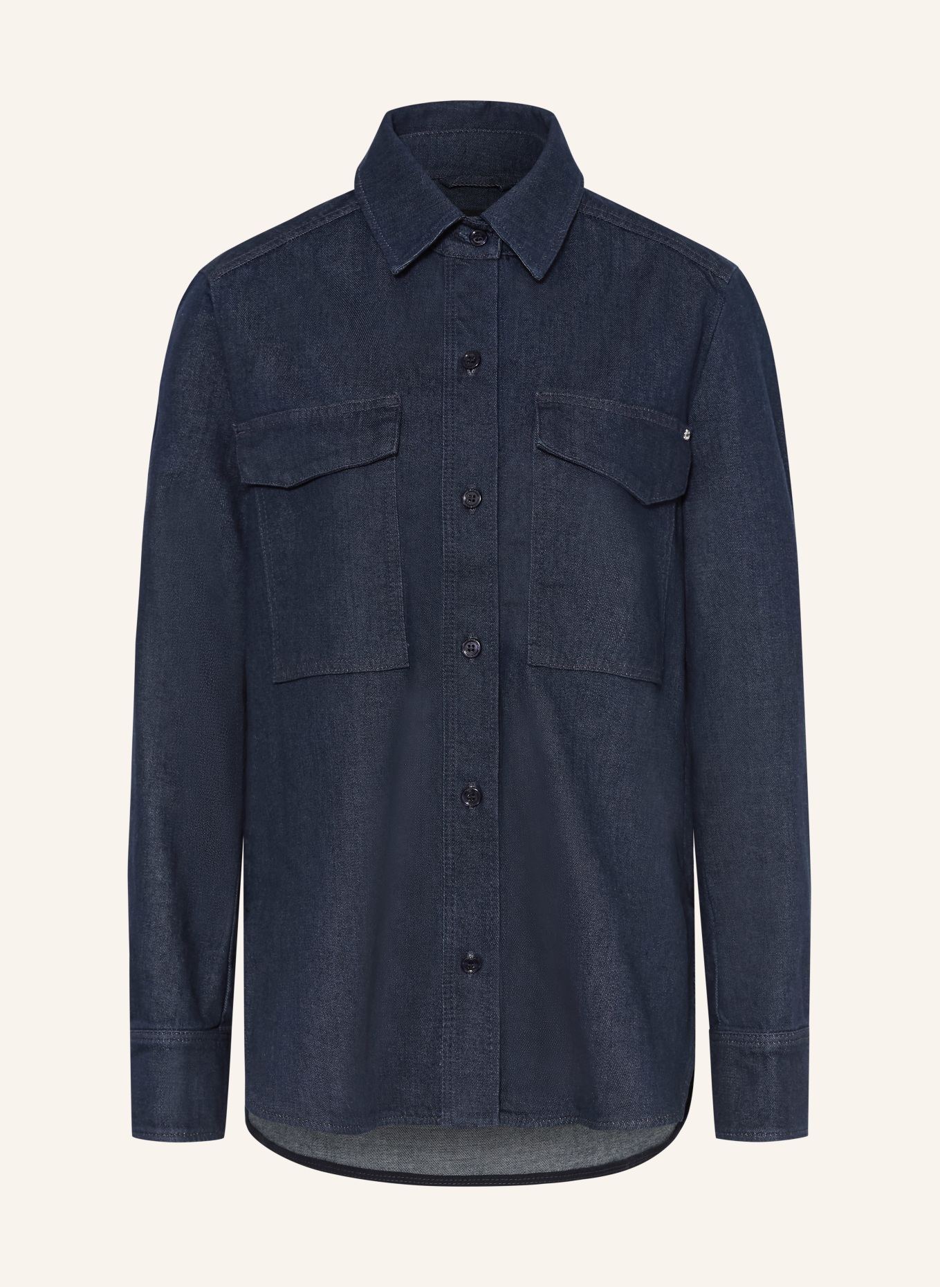 BOSS Jeanshemd ALOSYNE: DUNKELBLAU