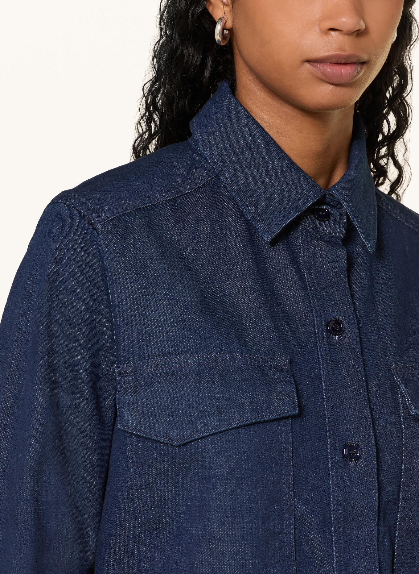 BOSS Jeanshemd ALOSYNE: DUNKELBLAU