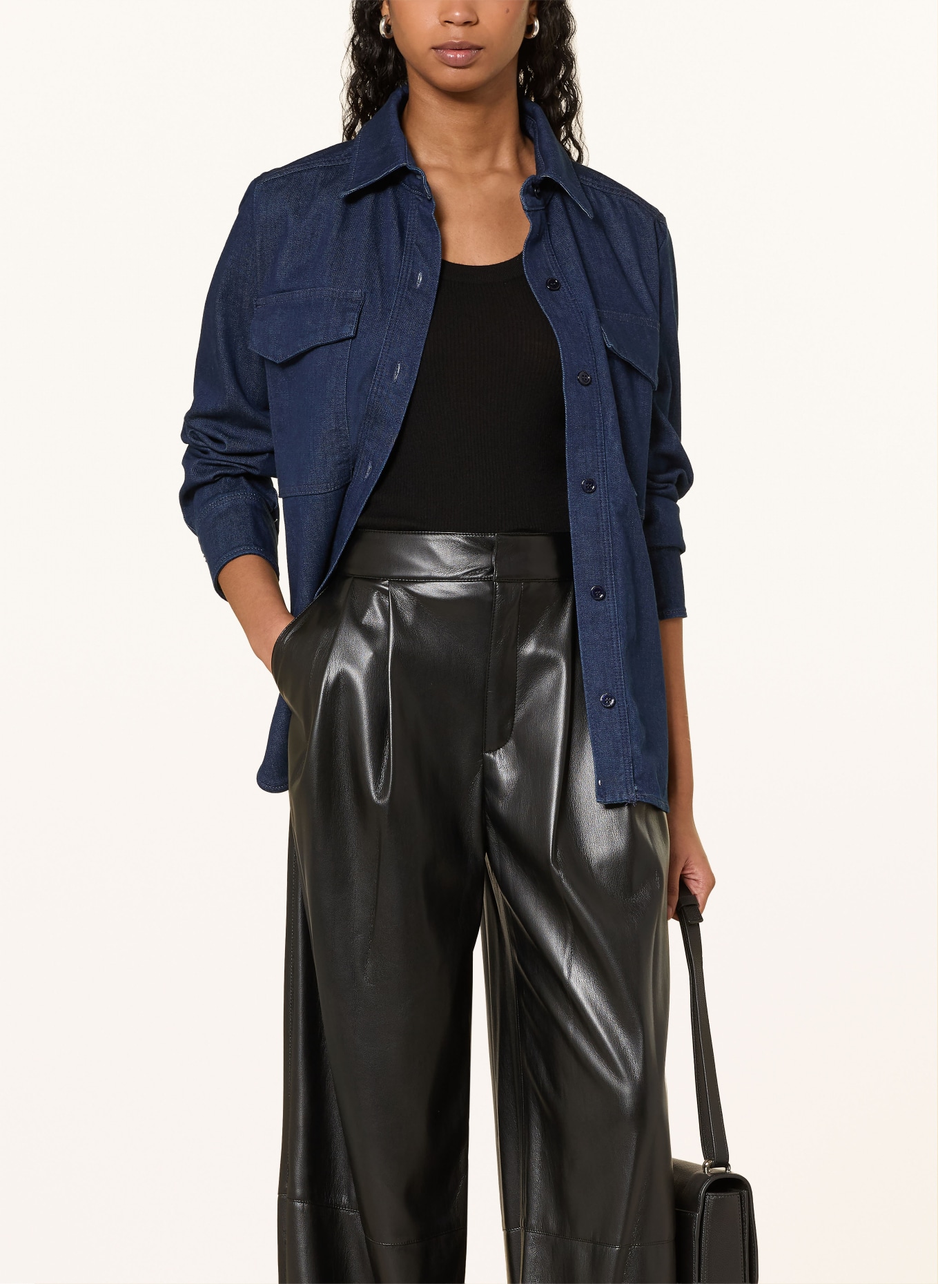 BOSS Jeanshemd ALOSYNE: DUNKELBLAU