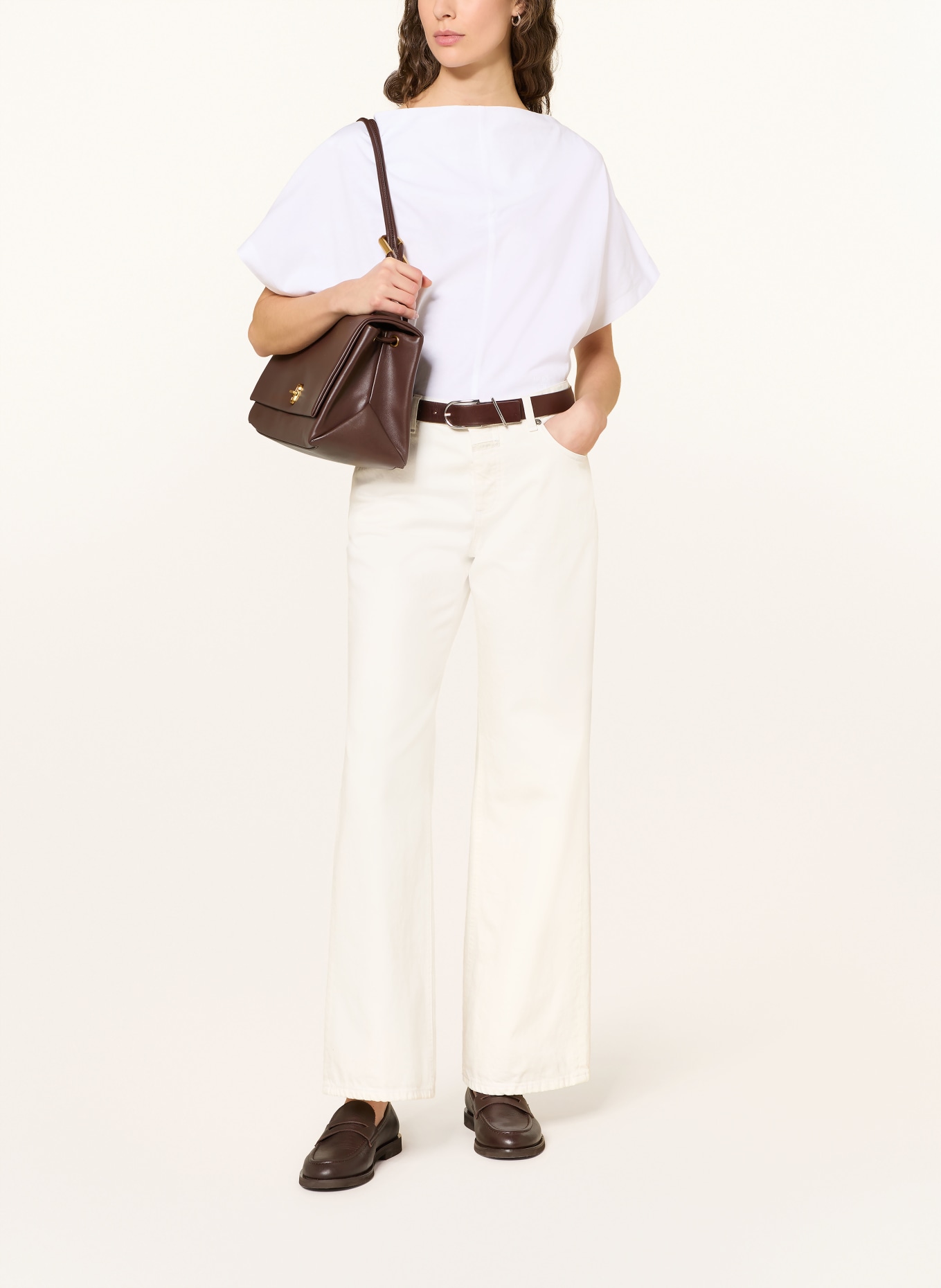 CLOSED Wide Leg Jeans GILLAN: 201 ECRU