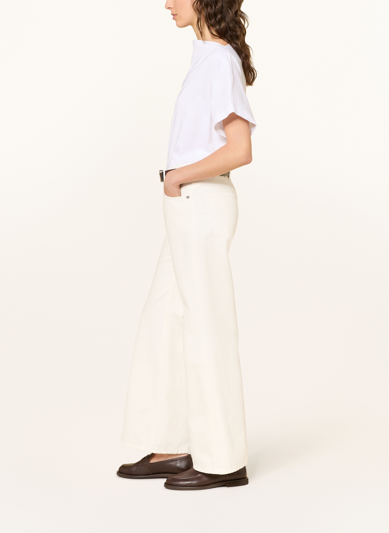 CLOSED Wide Leg Jeans GILLAN: 201 ECRU