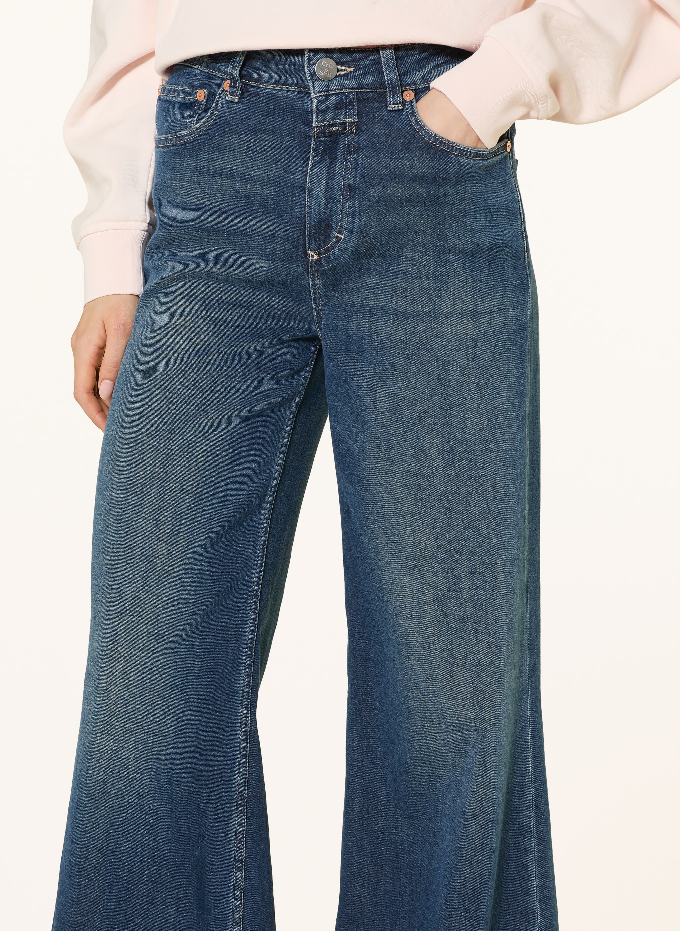 CLOSED Wide Leg Jeans GLOW UP: DBL DARK BLUE