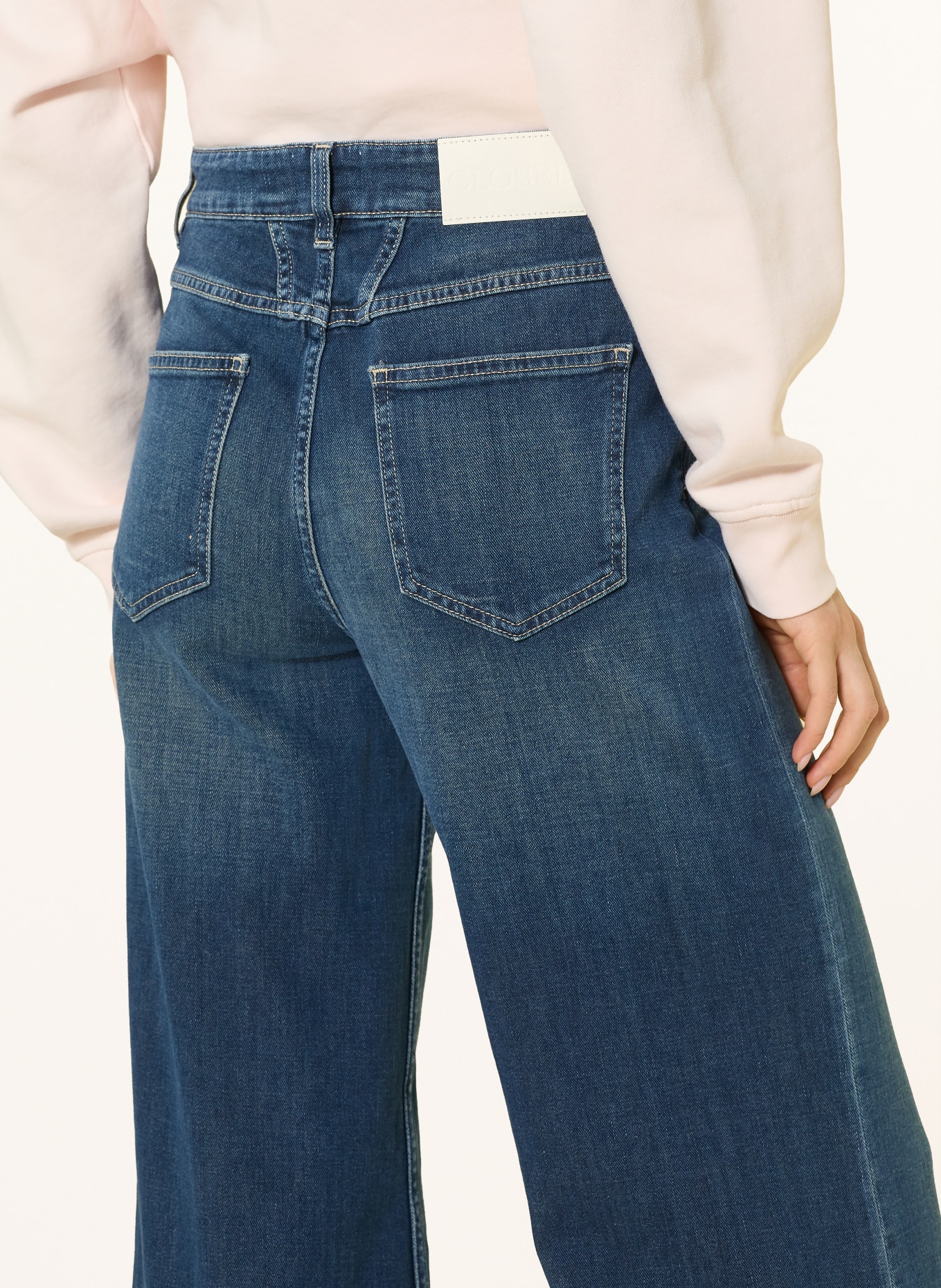 CLOSED Wide Leg Jeans GLOW UP: DBL DARK BLUE