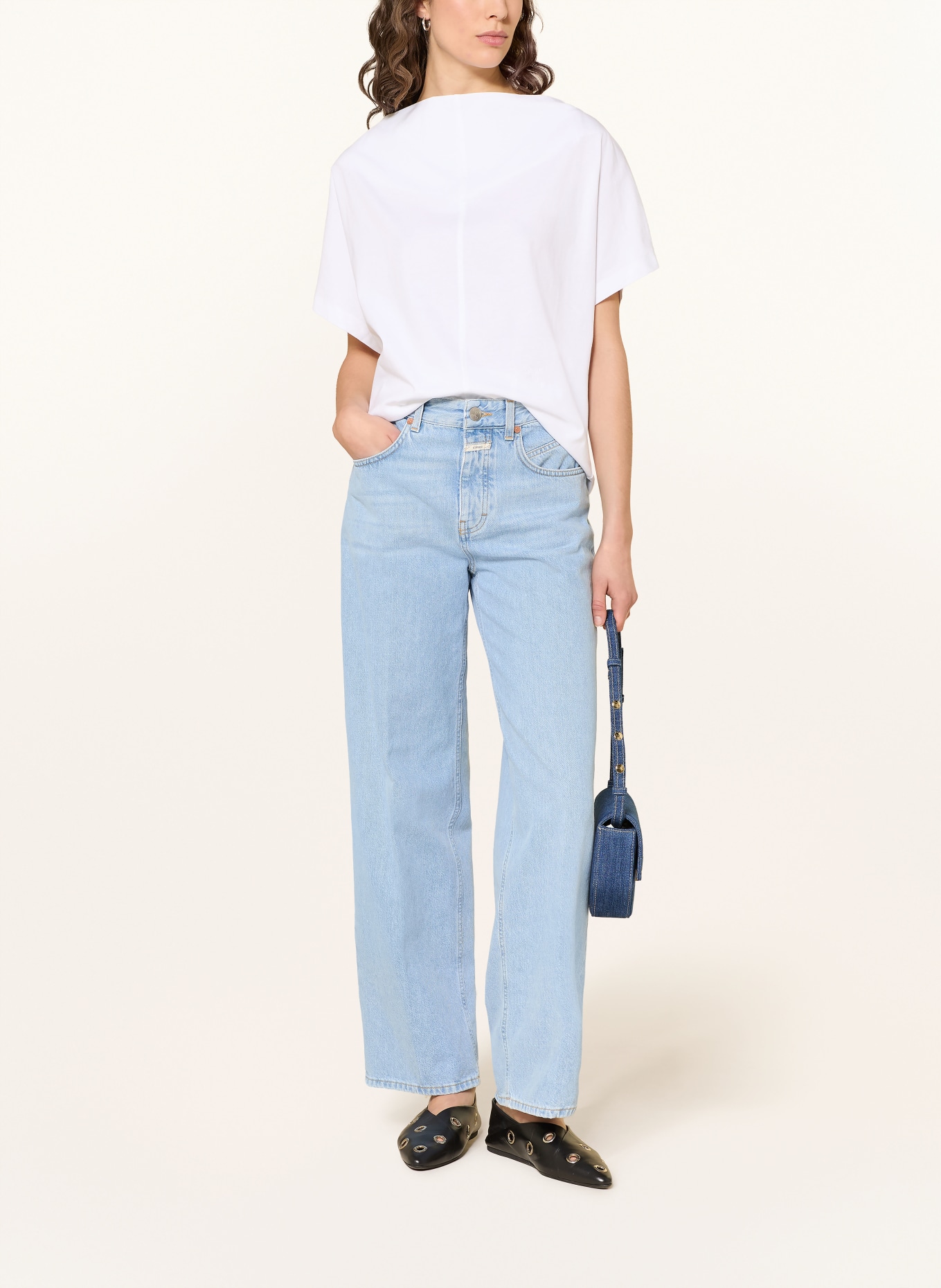 CLOSED Wide Leg Jeans NIKKA: LBL Light Blue