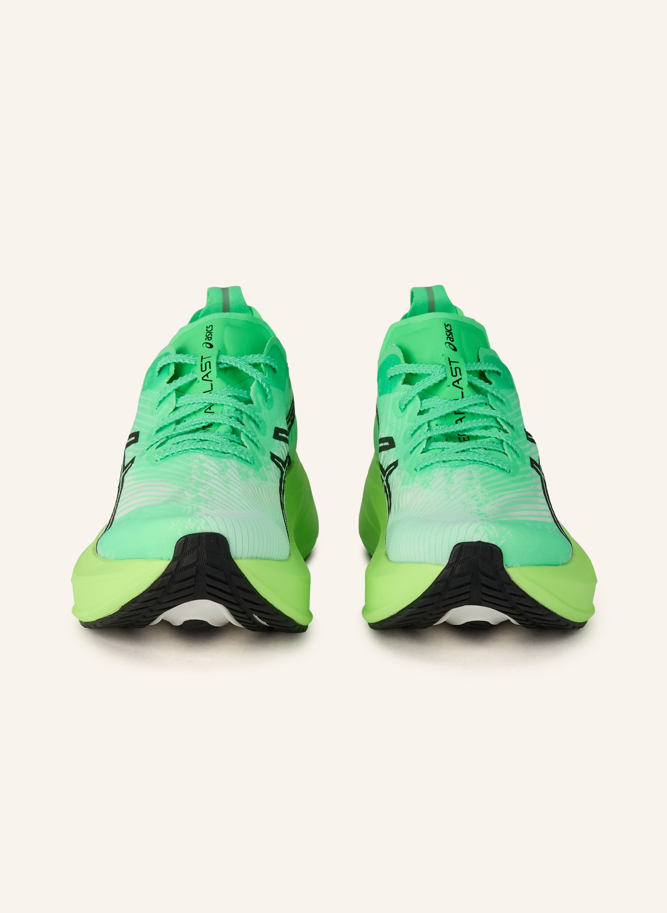 ASICS MEGABLAST running shoes: NEON GREEN / BLACK