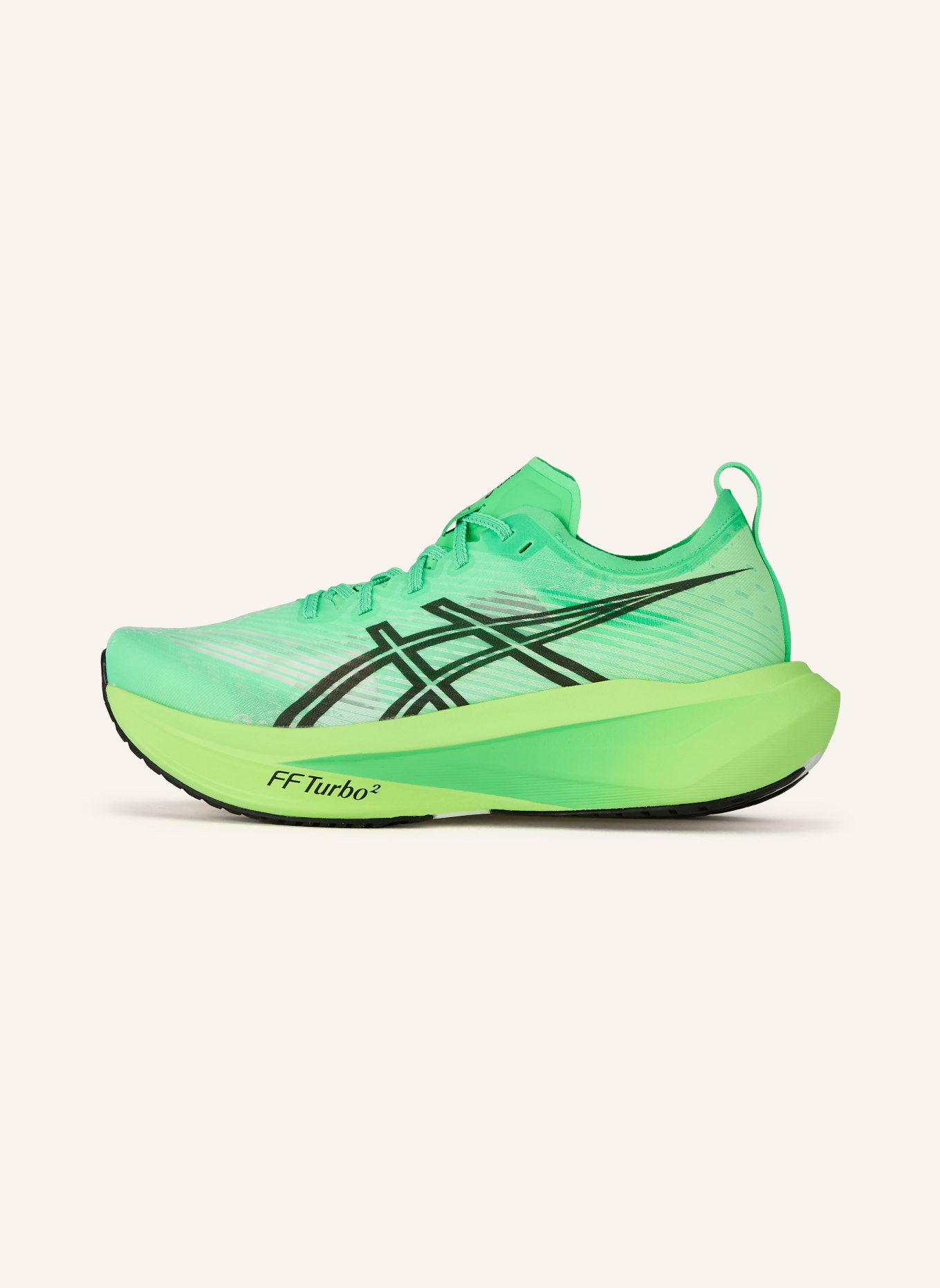 ASICS MEGABLAST running shoes: NEON GREEN / BLACK