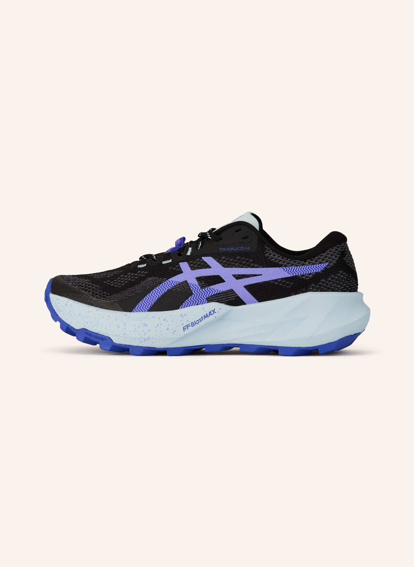 ASICS Buty do biegania w terenie TRABUCO 14: CZARNY / LILA