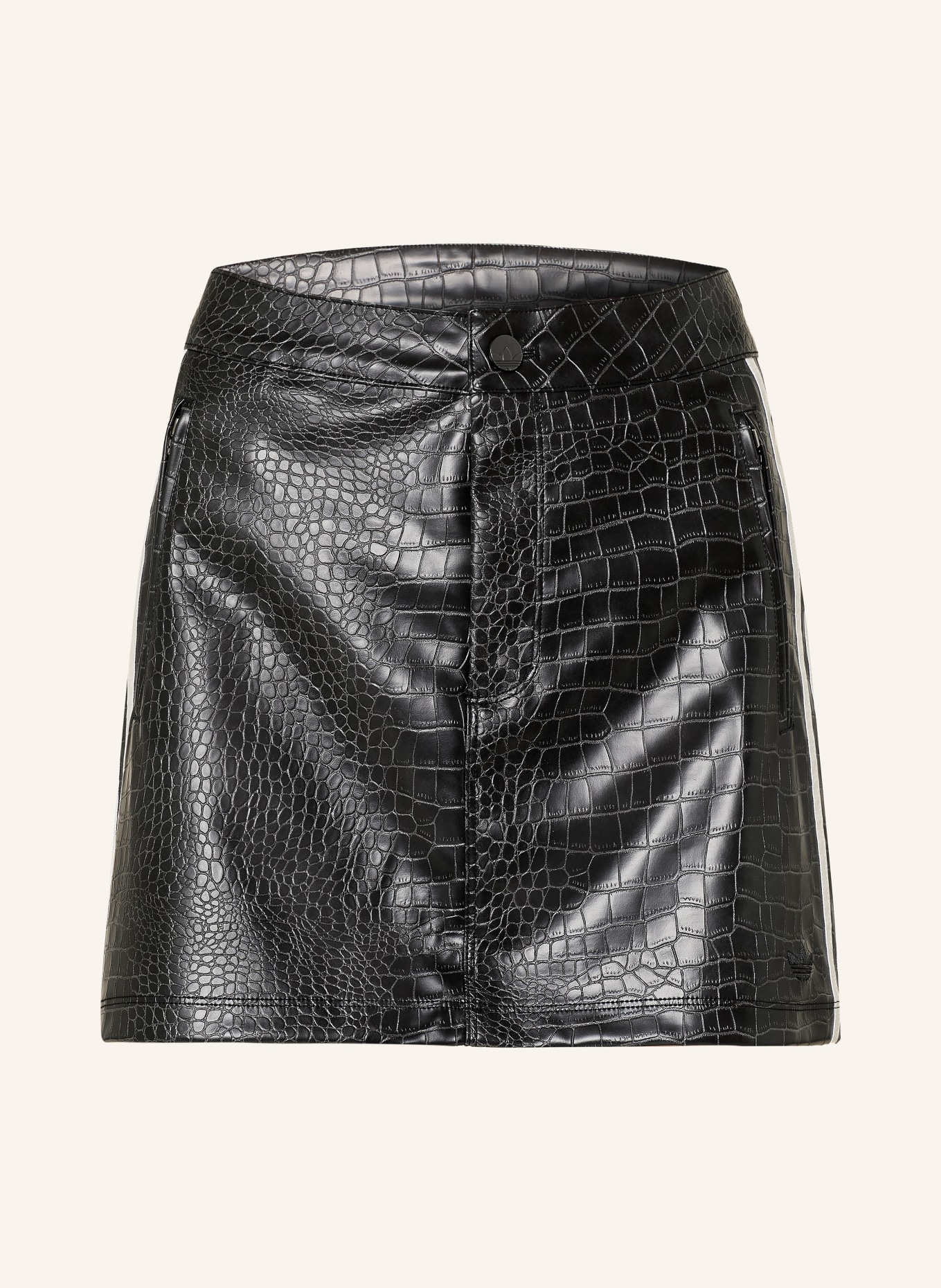 adidas Originals Rock PLEATHER in Lederoptik: SCHWARZ / WEISS